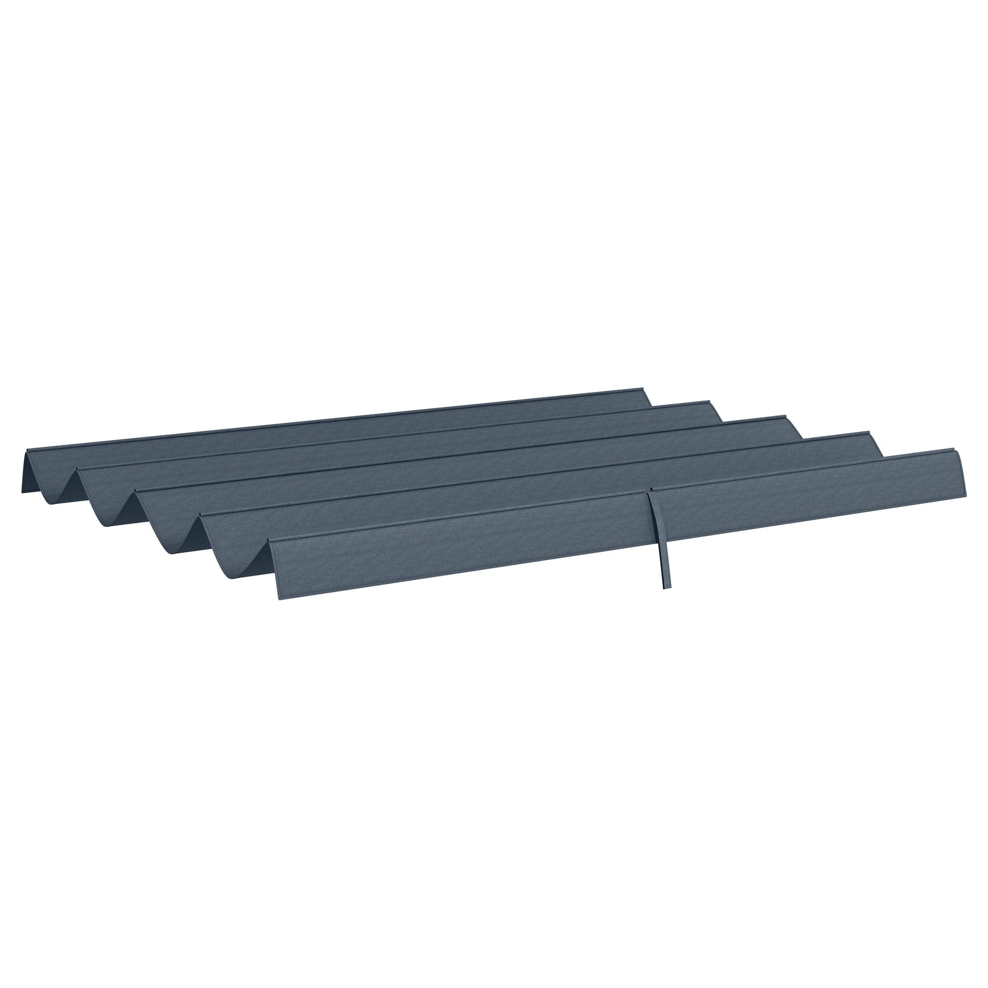 Retractable Pergola Canopy, Sun Shade Cover, UV30+ Protected Replacement Canopy Fabric for 9.8' x 7.1' Pergola, Dark Grey