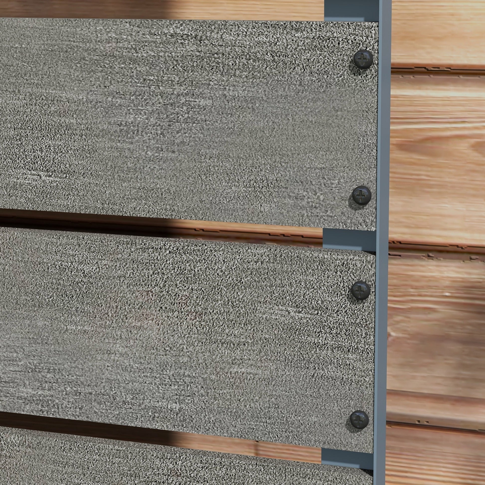 Raised Garden Bed with Trellis for Climbing Plants, 28" x 15" x 59" Planter Box with Self Draining Gap, Freestanding Trellis Planter for Outdoor, Patio, Dark Grey