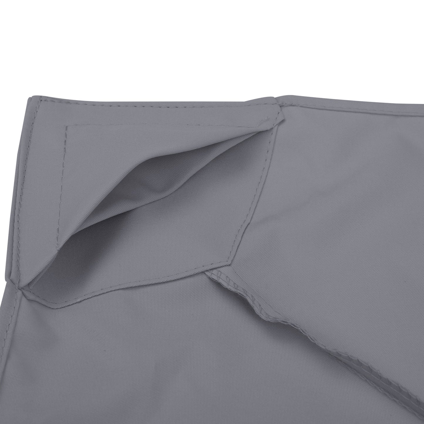 9.8' x 9.8' Square 2-Tier Gazebo Canopy Replacement Top Cover Outdoor Garden Sun Shade, Dark Grey