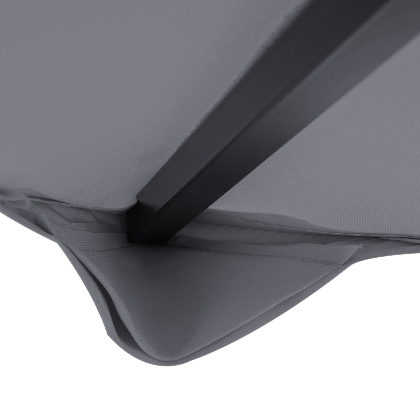9.8' x 9.8' Square 2-Tier Gazebo Canopy Replacement Top Cover Outdoor Garden Sun Shade, Dark Grey