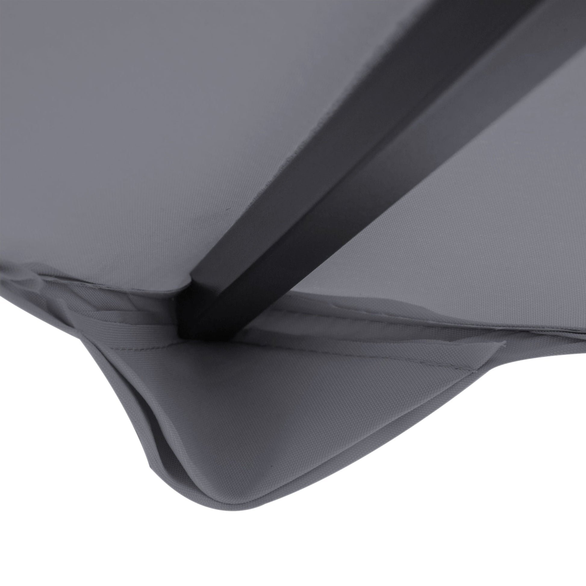 9.8' x 9.8' Square 2-Tier Gazebo Canopy Replacement Top Cover Outdoor Garden Sun Shade, Dark Grey
