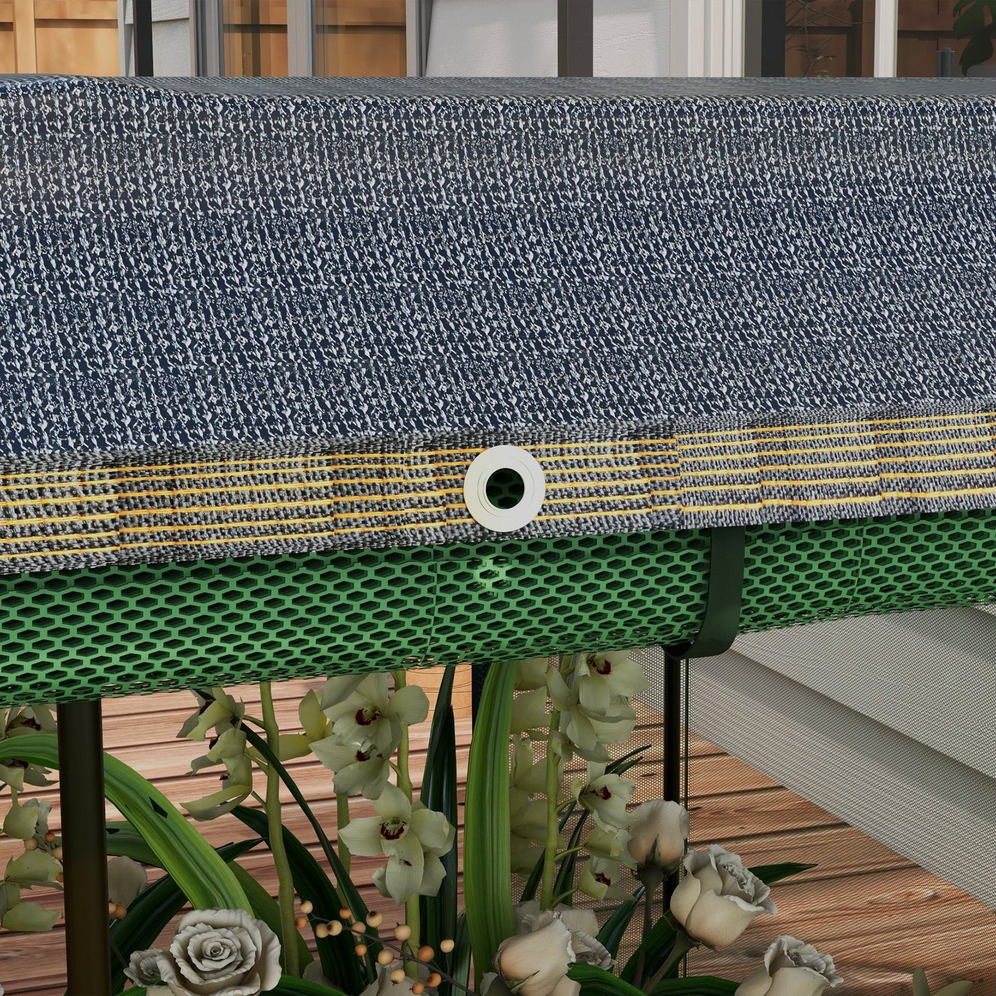 7.5 x 3.6ft Galvanized Raised Garden Bed with Cover, Metal Planter Box with Crop Cage Plant Protection Net and Shade Cloth, for Vegetables, Flowers, Herbs, Grey