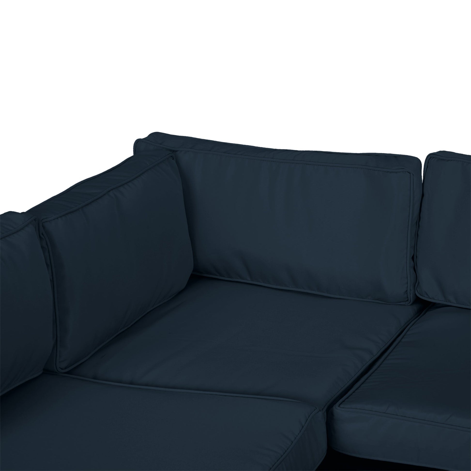 14Pcs Outdoor Cushion Covers, Patio Cushion Covers Replacement for Rattan Sofa Set - No Cushion Included, Dark Blue