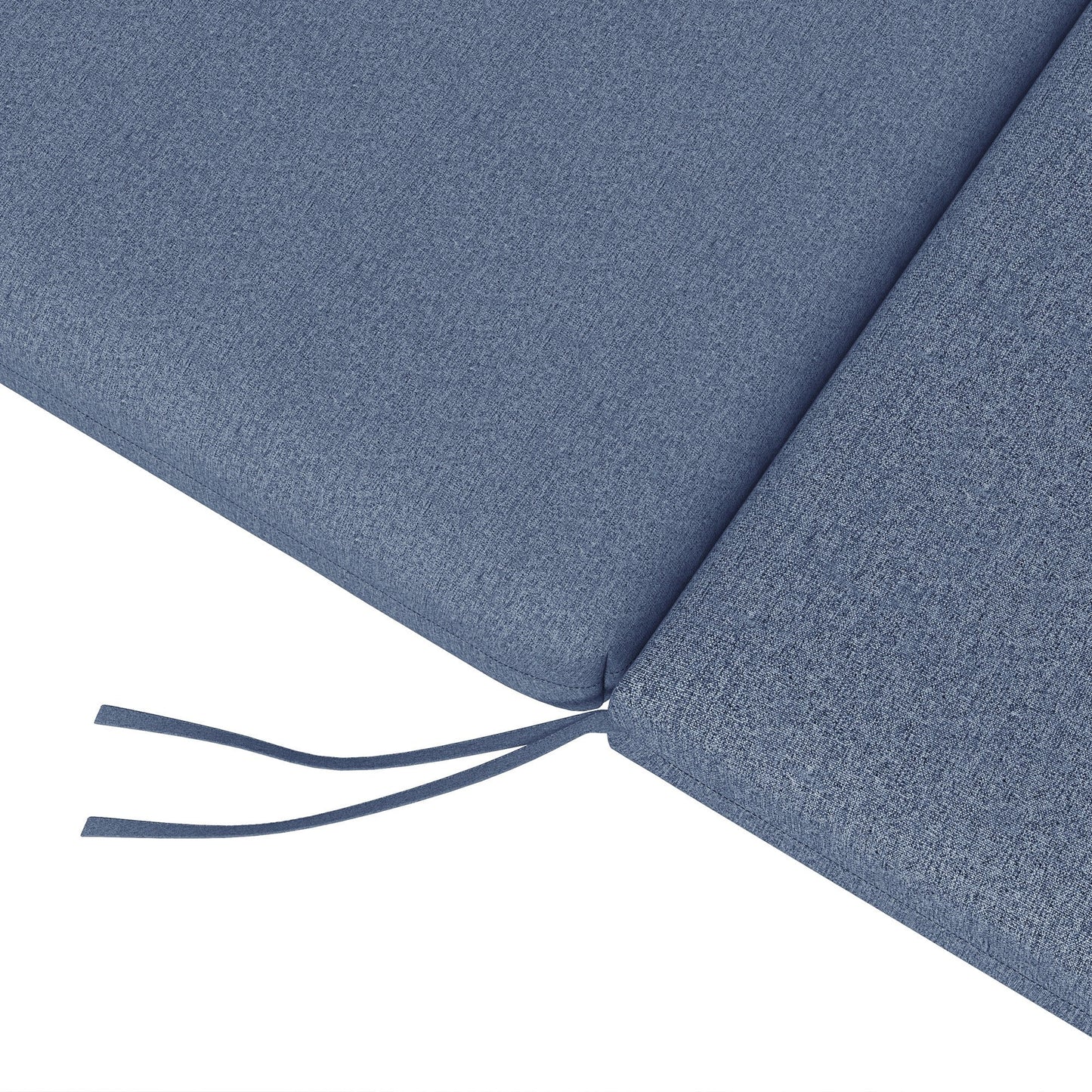 2-Piece Patio Chair Cushions Pillows, Seat Replacement Patio Cushions Set with Ties for Indoor Outdoor Garden Furniture, Navy Blue