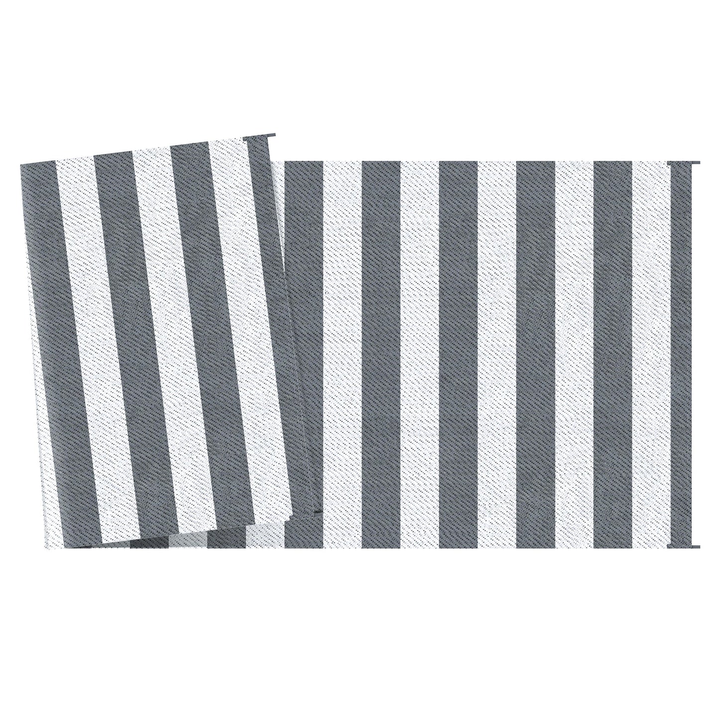 Reversible Outdoor RV Rug, 9' x 18' Patio Floor Mat with Carry Bag, Outdoor Carpet for Backyard, Deck, Picnic, Beach, Camping, Striped, Grey and White