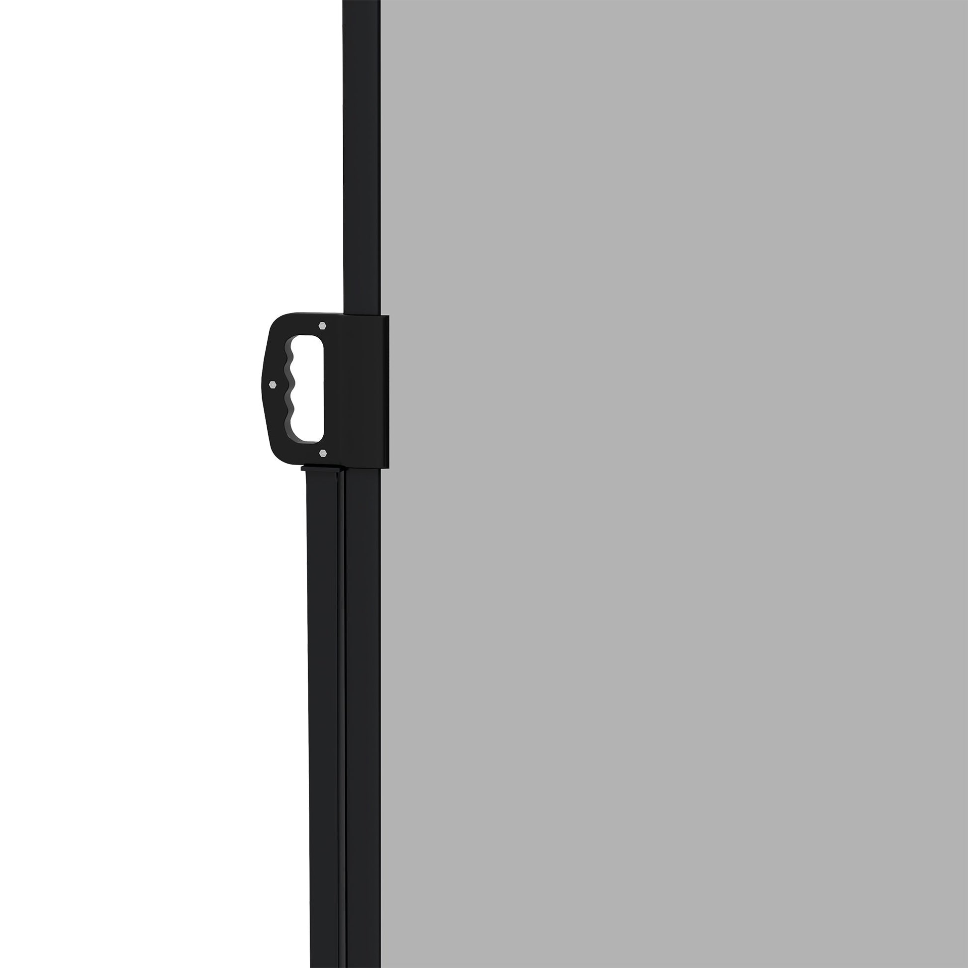 13' x 6' Retractable Side Awning, Garden Privacy Screen Divider, Full Cassette Windbreaker for Hot Tub, Balcony, Terrace, Pool, Light Grey