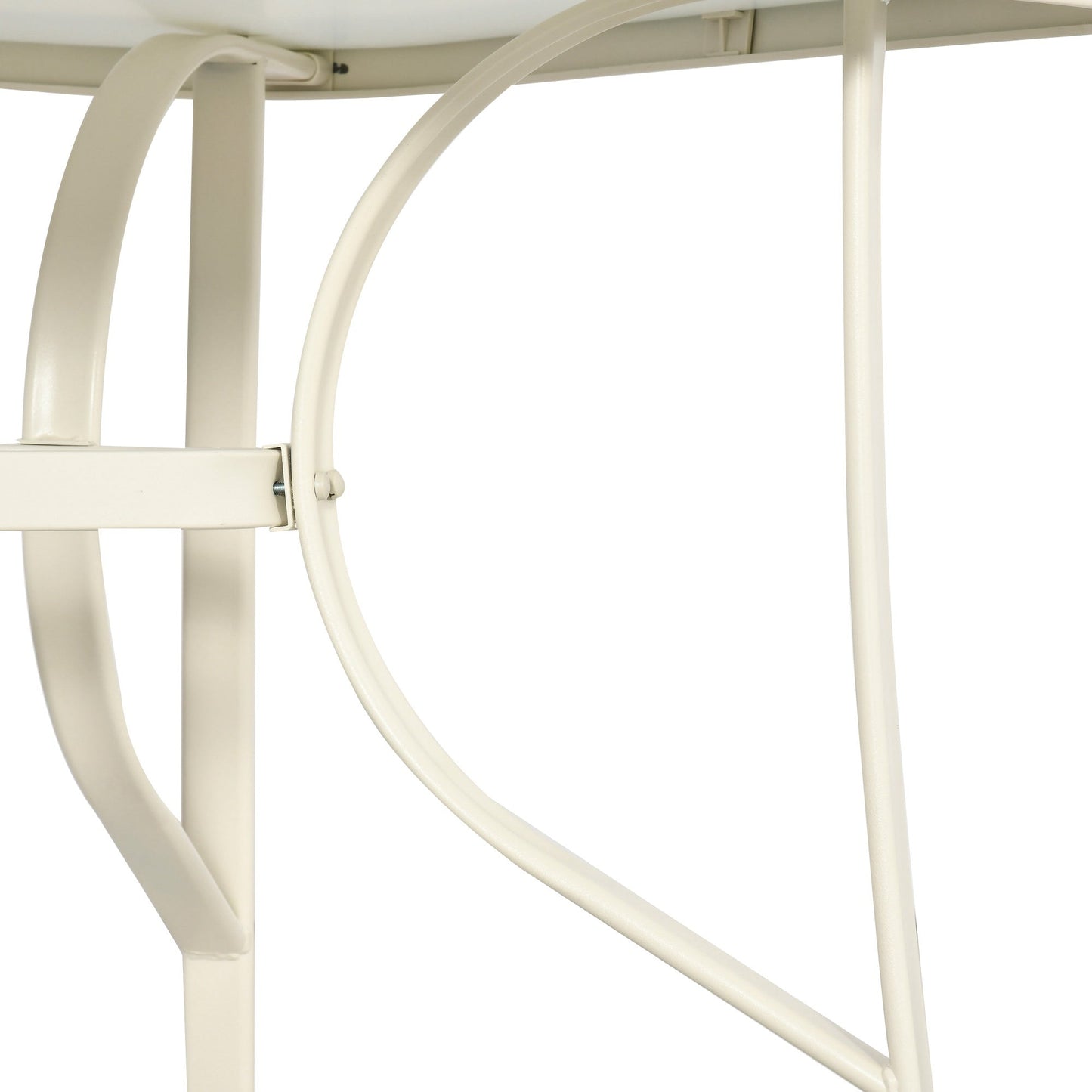 8 Pieces Patio Dining Set with Umbrella, Aluminum Frame Outdoor Patio Furniture Set with 6 Sling Chairs and Glass Top Rectangle Dining Table, Cream White