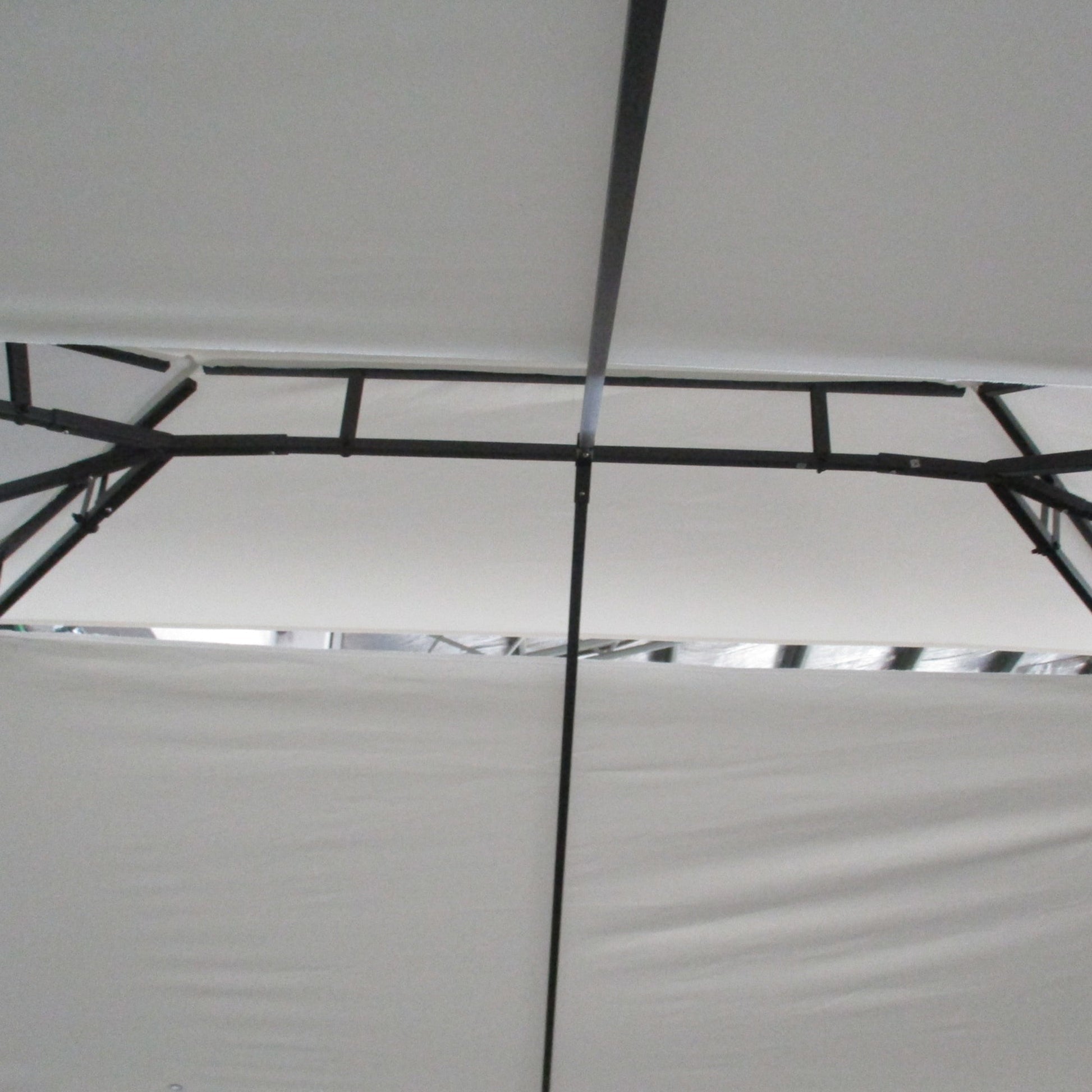 10' x 13' Outdoor Gazebo, Double Roof Patio Gazebo Canopy Shelter with Screen Decorate Corner Frame for Garden, Lawn, Backyard and Deck, White