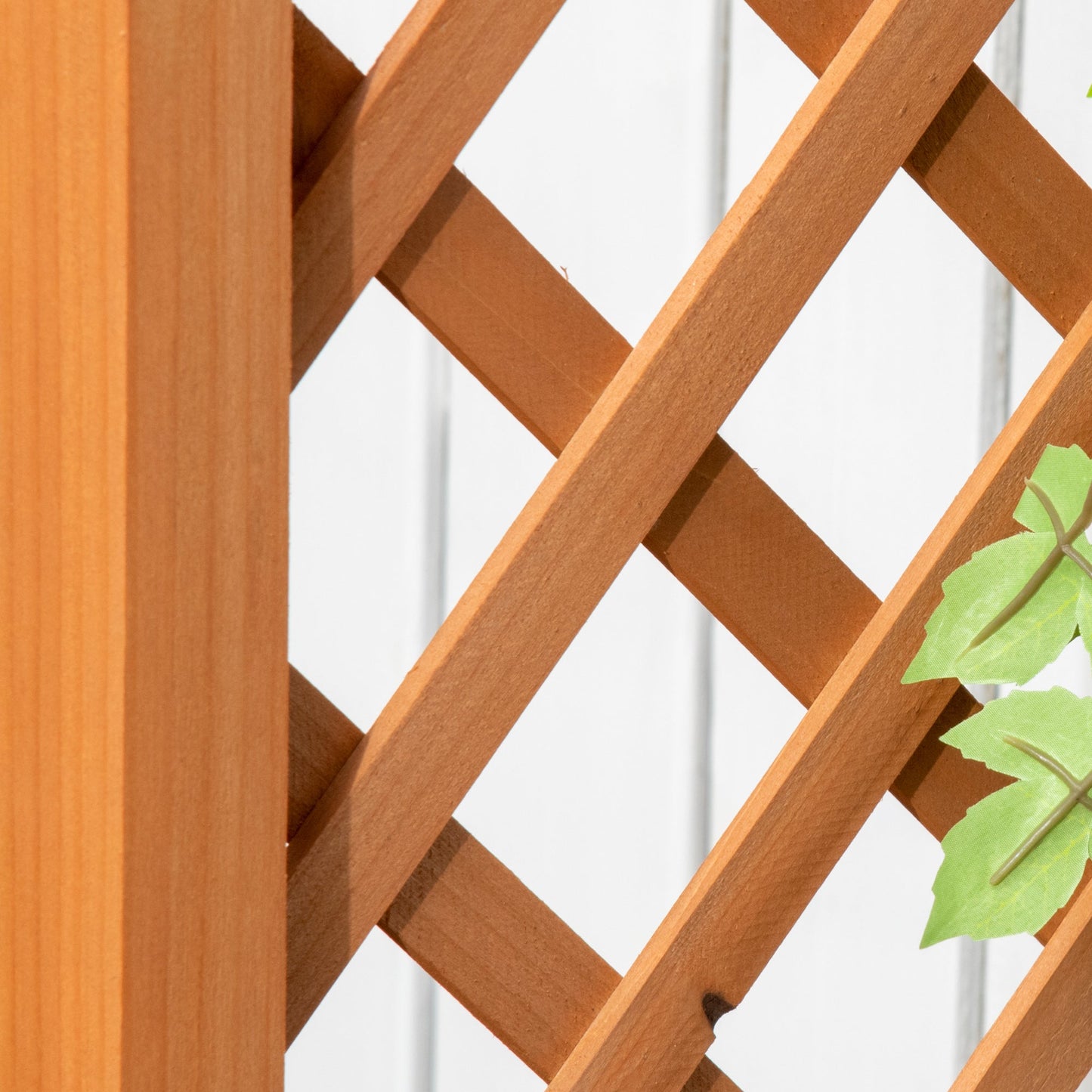 Raised Garden Bed with Arch Trellis, Freestanding Garden Planter Box, Outdoor Planter Container for Vine Climbing Plant Flower Herb, Brown