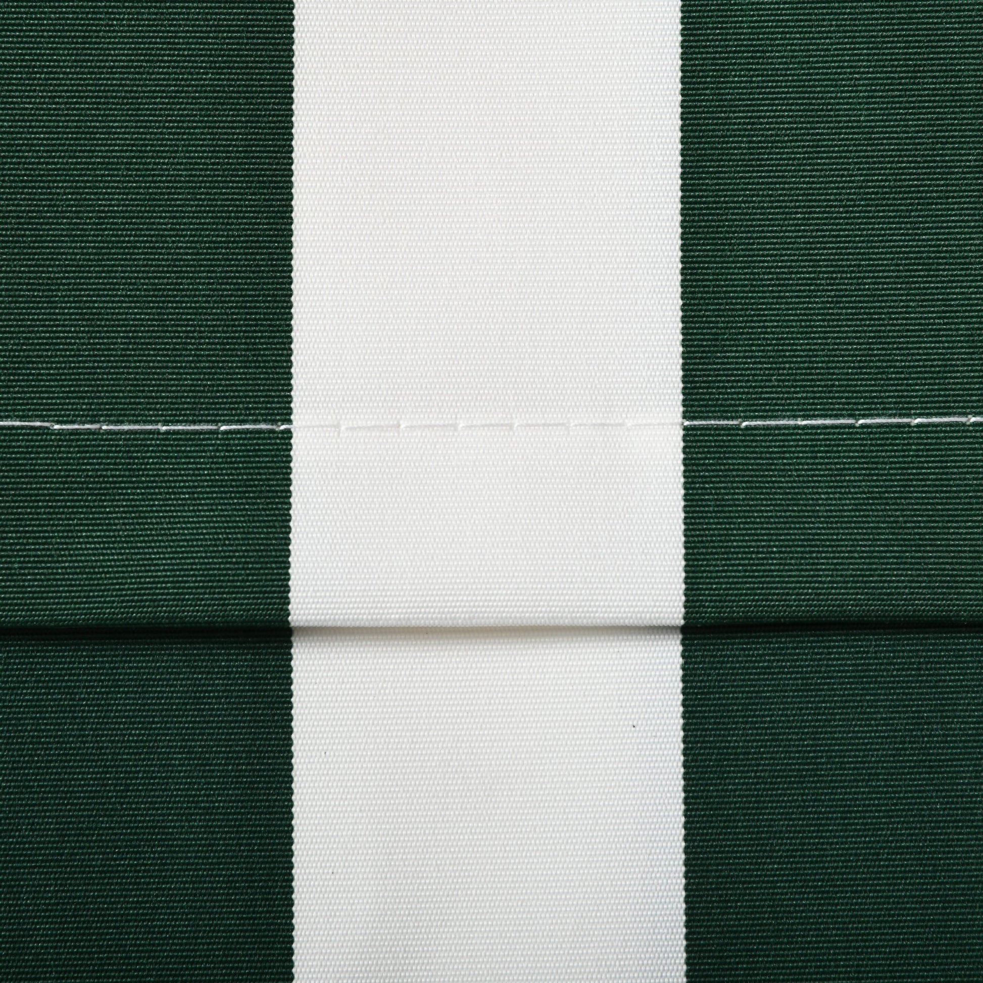 10' x 8' Retractable Awning Fabric Replacement Outdoor Sunshade Canopy Awning Cover, UV Protection, Green and White