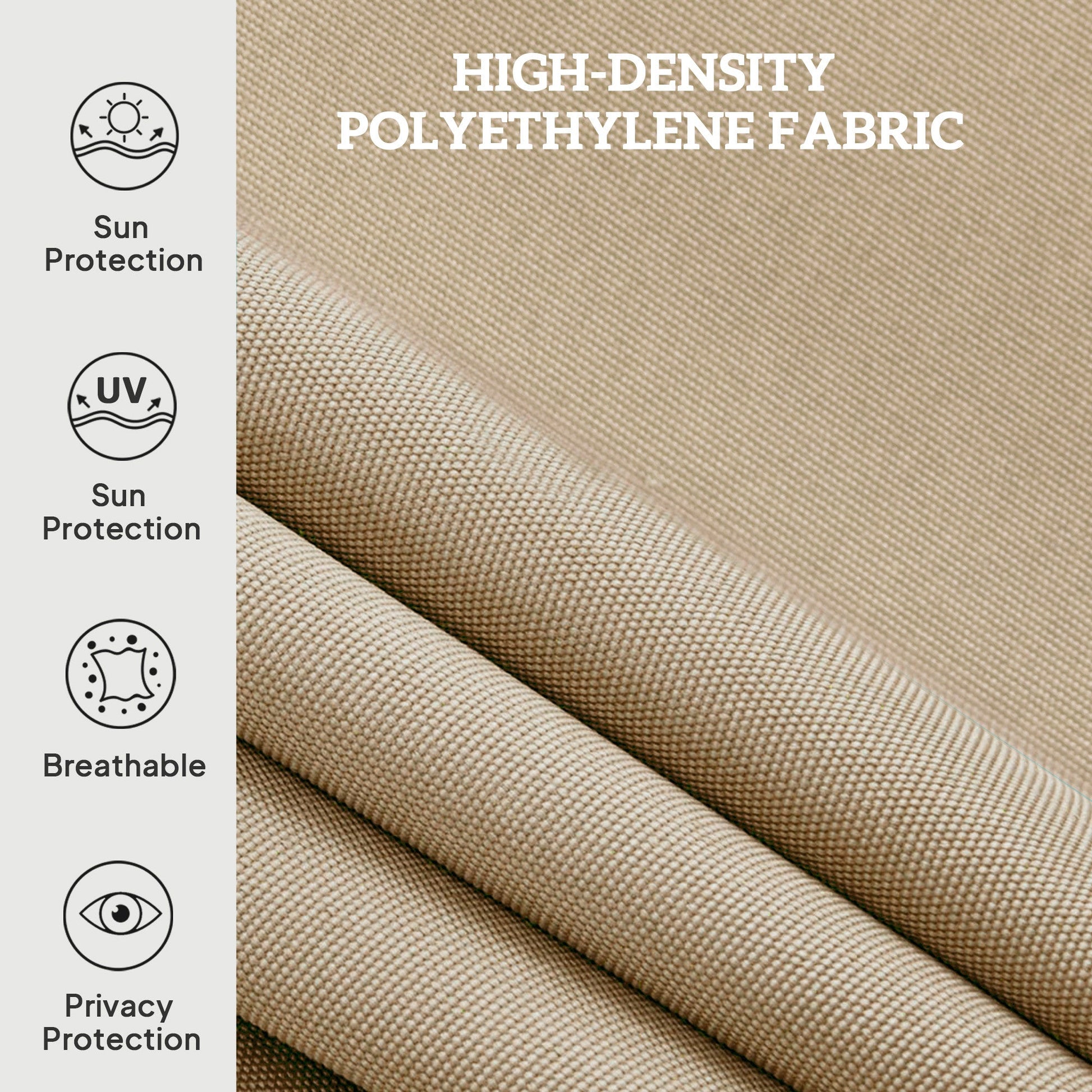 8'W x 6'H Roller Shades, Outdoor Blinds Cordless Roll Up Shade for Porch Balcony Gazebo, Beige