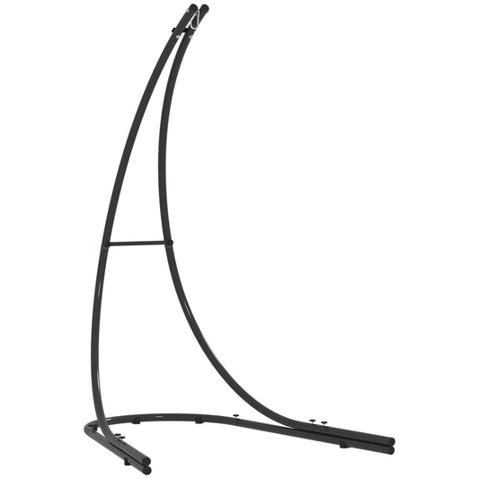Hammock Chair Stand, Heavy Duty Steel Hammock Stand Only with Extra Large Base, Single Hanging Egg Chair Swing Frame for Indoor Outdoor, 330 LBS Capacity, Black