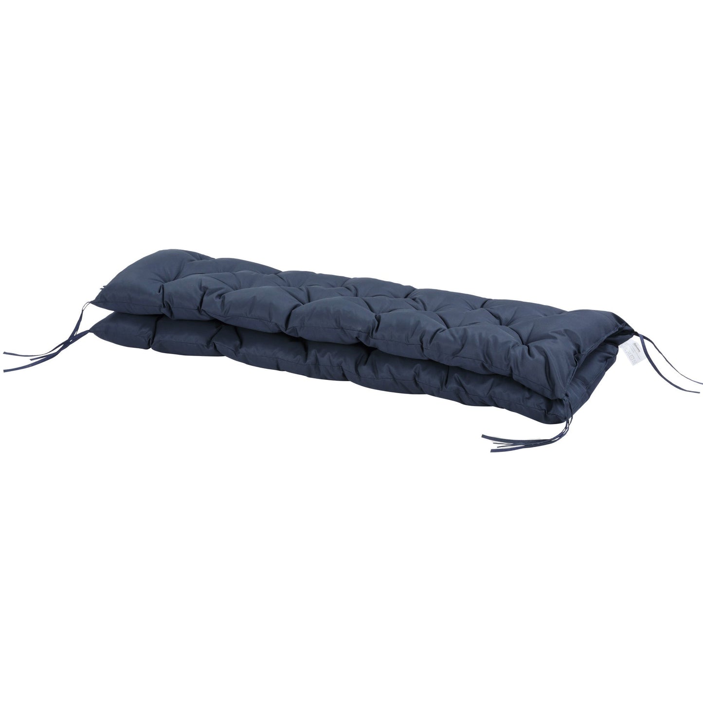 Porch Swing Cushion Garden Bench Cushion with Backrest, Non-Slip 3-Seater Thick Pad, Swing Chair Mat Replacement for Indoor and Outdoor, 59.1" x 38.6", Dark Blue