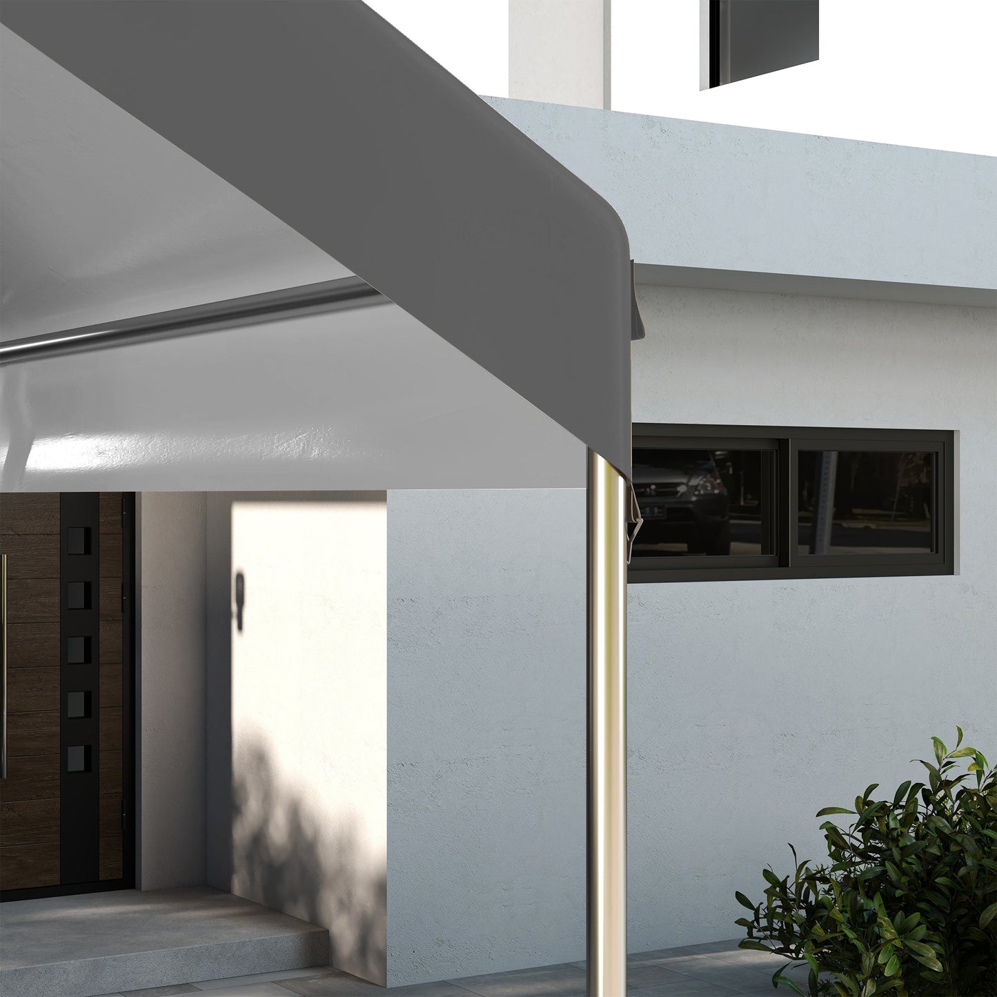 10 x 20 ft Carport Replacement Canopy, UV Resistant Garage Car Cover with Ball Bungee Cords, Dark Grey, (Only Cover)