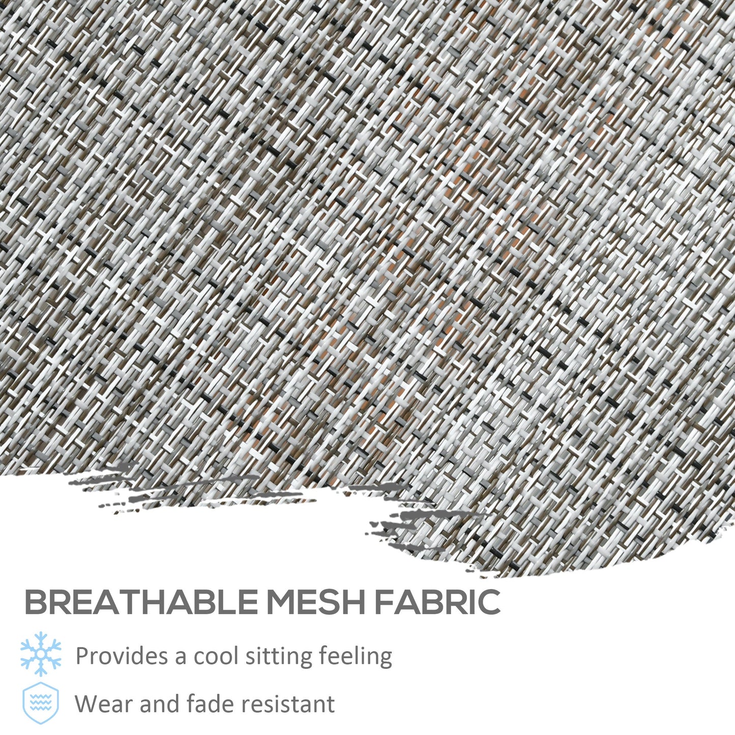 2-Piece Swivel Patio Dining Chairs, 360° Swivel Rocking Outdoor Chairs with Curved Armrests, Breathable Mesh Seat & S Shape Backrest for Yard, Lawn, Porch, Dark Grey