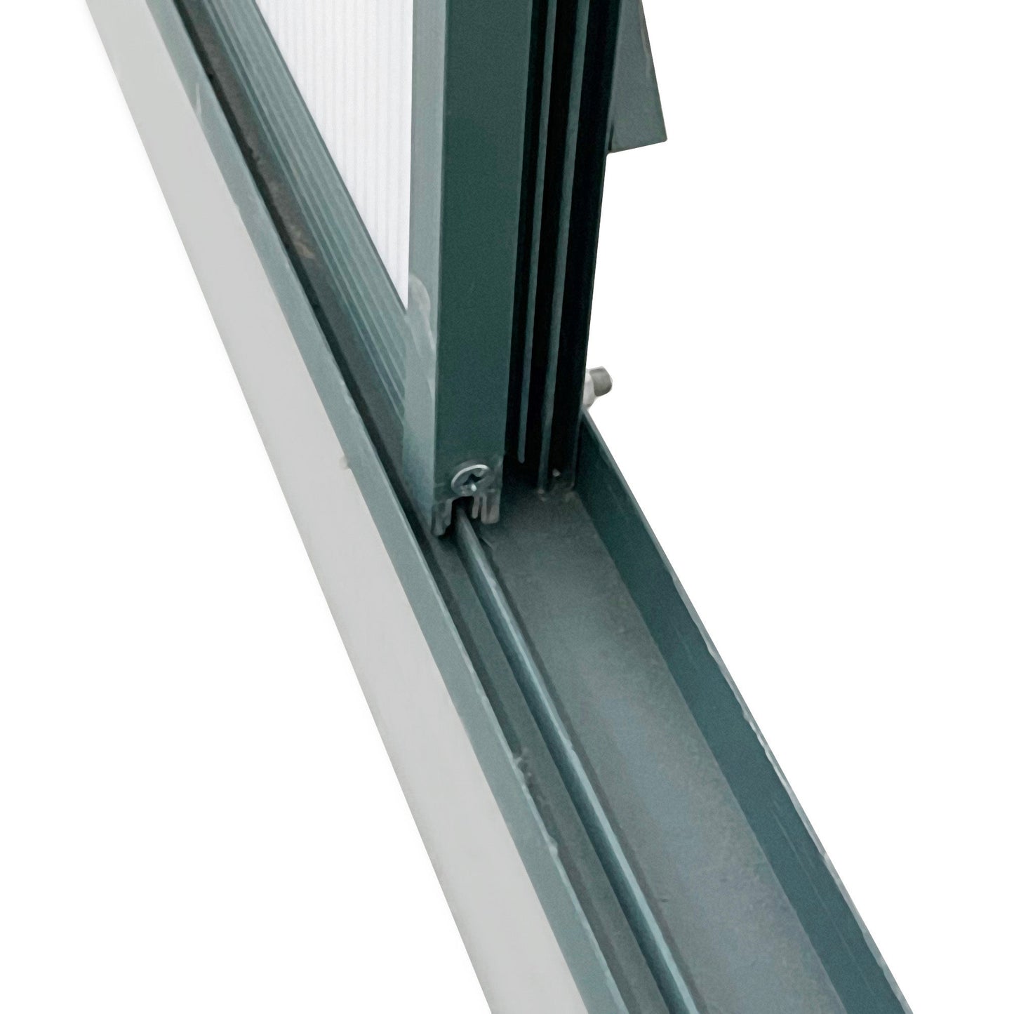 6' x 12' x 6.5' Polycarbonate Greenhouse, Walk-in Green House with Adjustable Roof Vent Galvanized Base Sliding Door Rain Gutter for Outdoor Garden Backyard, Green