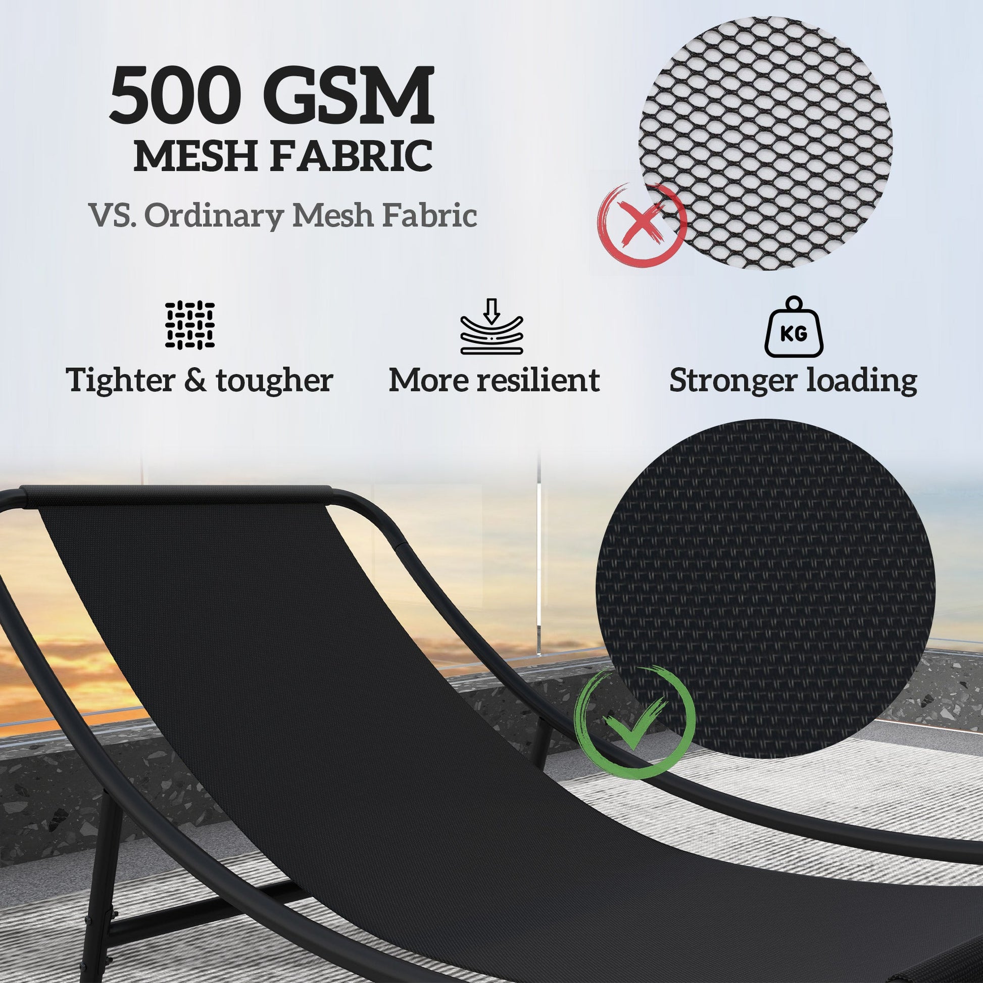 Outdoor Rocking Chair with Cushion, Patio Rocking Chair with Mesh Deep Seat, Steel Frame Rocking Outdoor Patio Chair for Indoor, Porch, Garden, Dark Grey