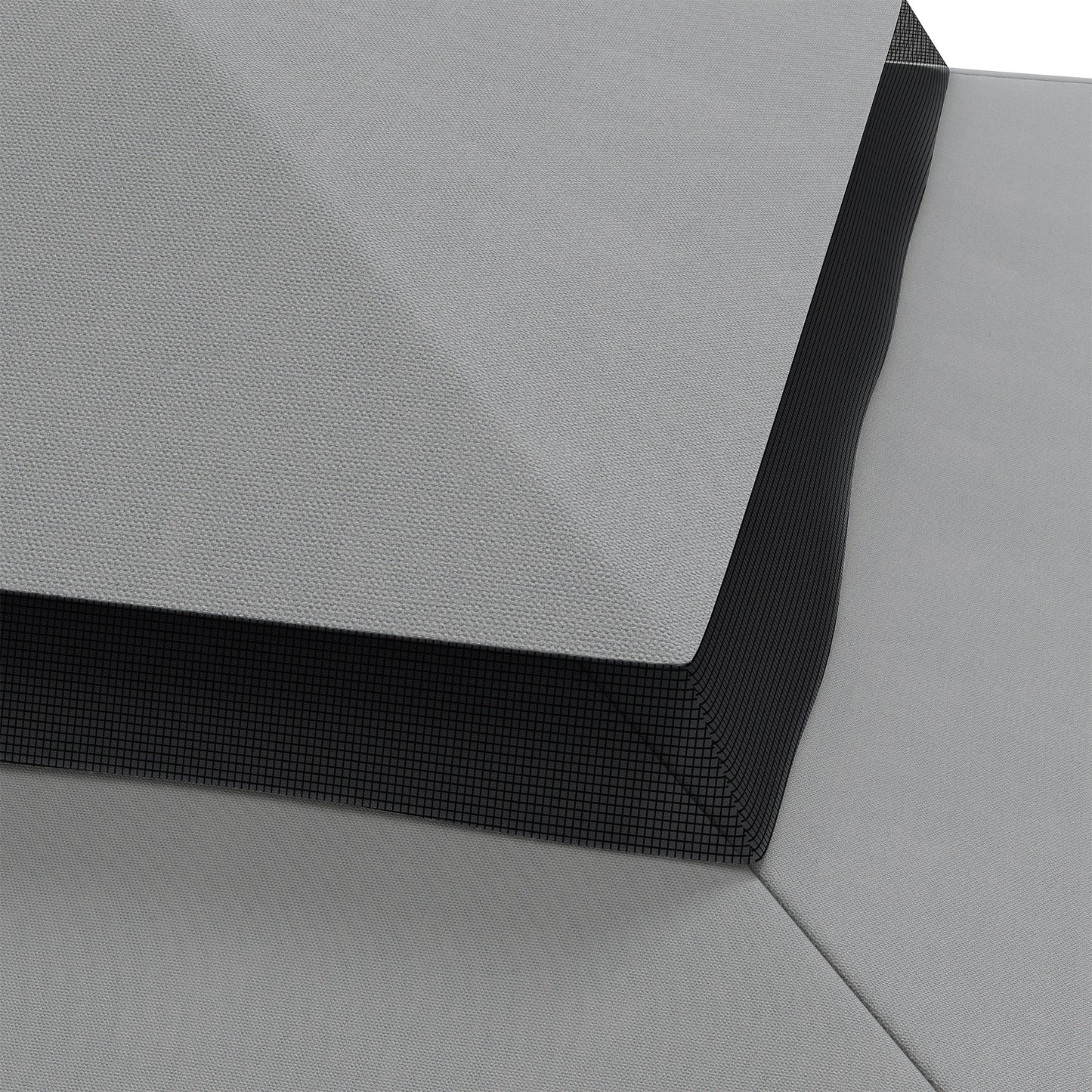 9.8' x 9.8' Gazebo Replacement Canopy, Gazebo Top Cover with Double Vented Roof for Garden Patio Outdoor TOP ONLY, Grey