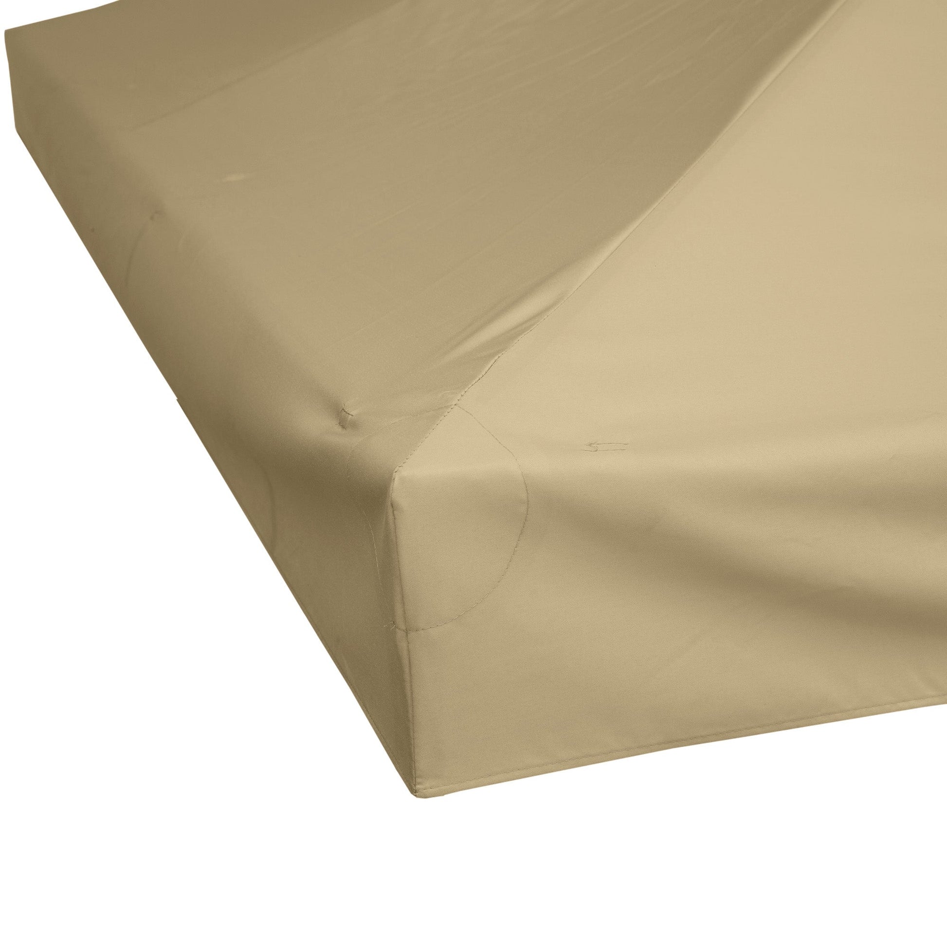 9.8' x 9.8' Square 2-Tier Gazebo Canopy Replacement Top Cover Outdoor Garden Sun Shade, Beige