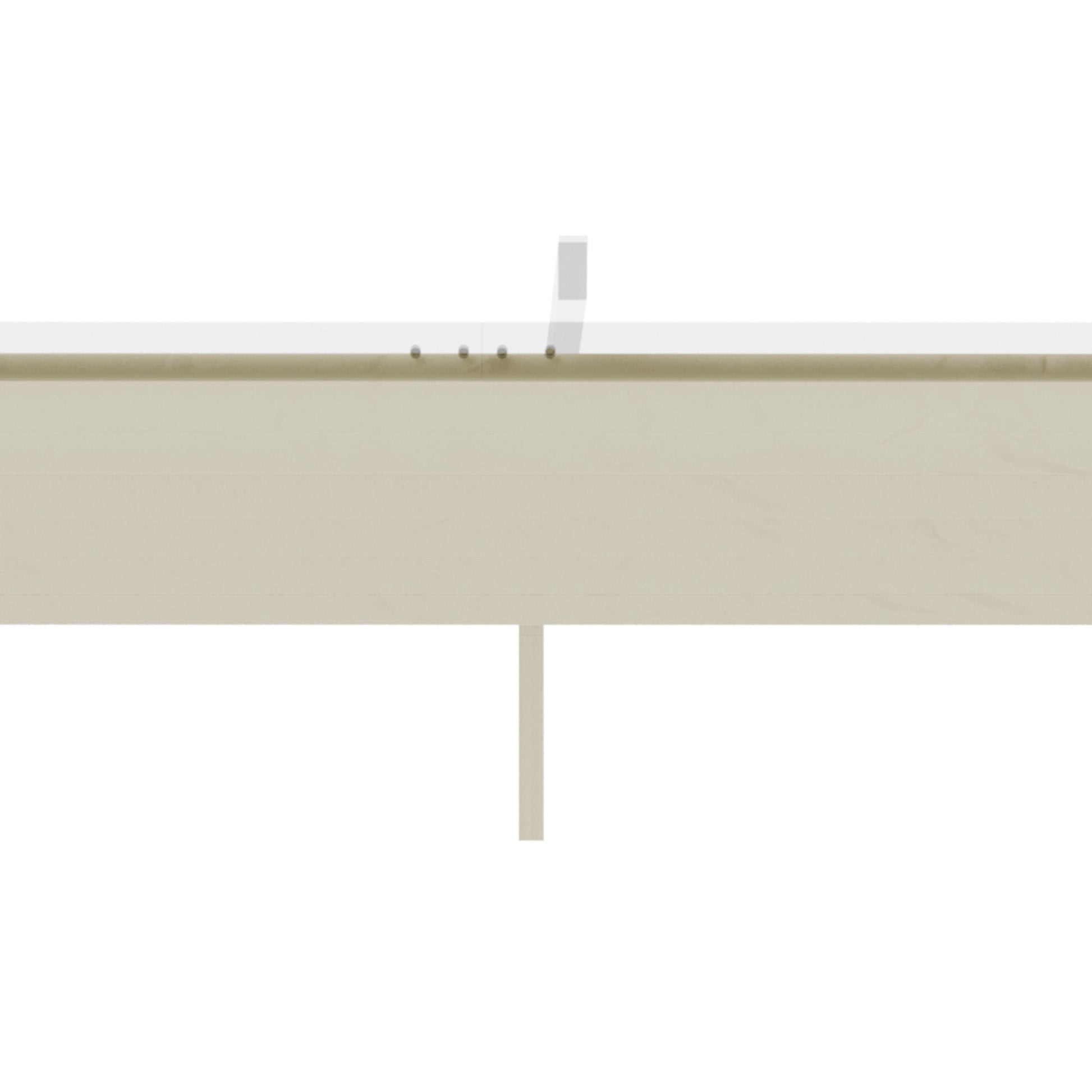 Retractable Replacement Pergola Canopy for 10' x 10' Pergola, Pergola Cover Replacement, Cream White