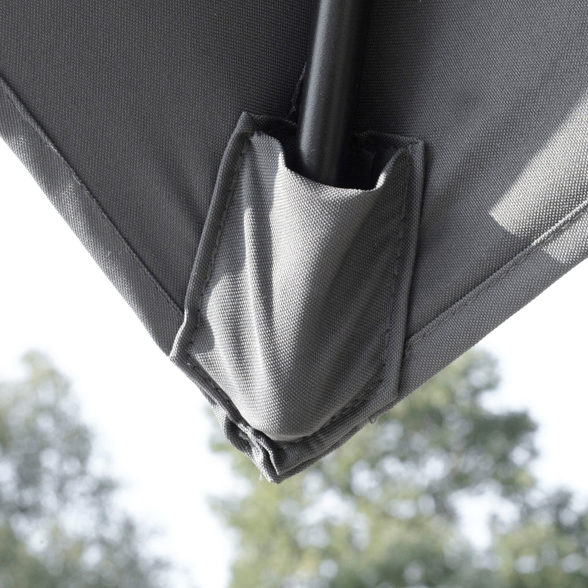 10' x 10' Cantilever Patio Umbrella, Double Top Square Offset Umbrella with 360° Rotation, 5 Adjustable Tilt Angles, Umbrella Cover, Aluminum Pole and Ribs, Light Grey