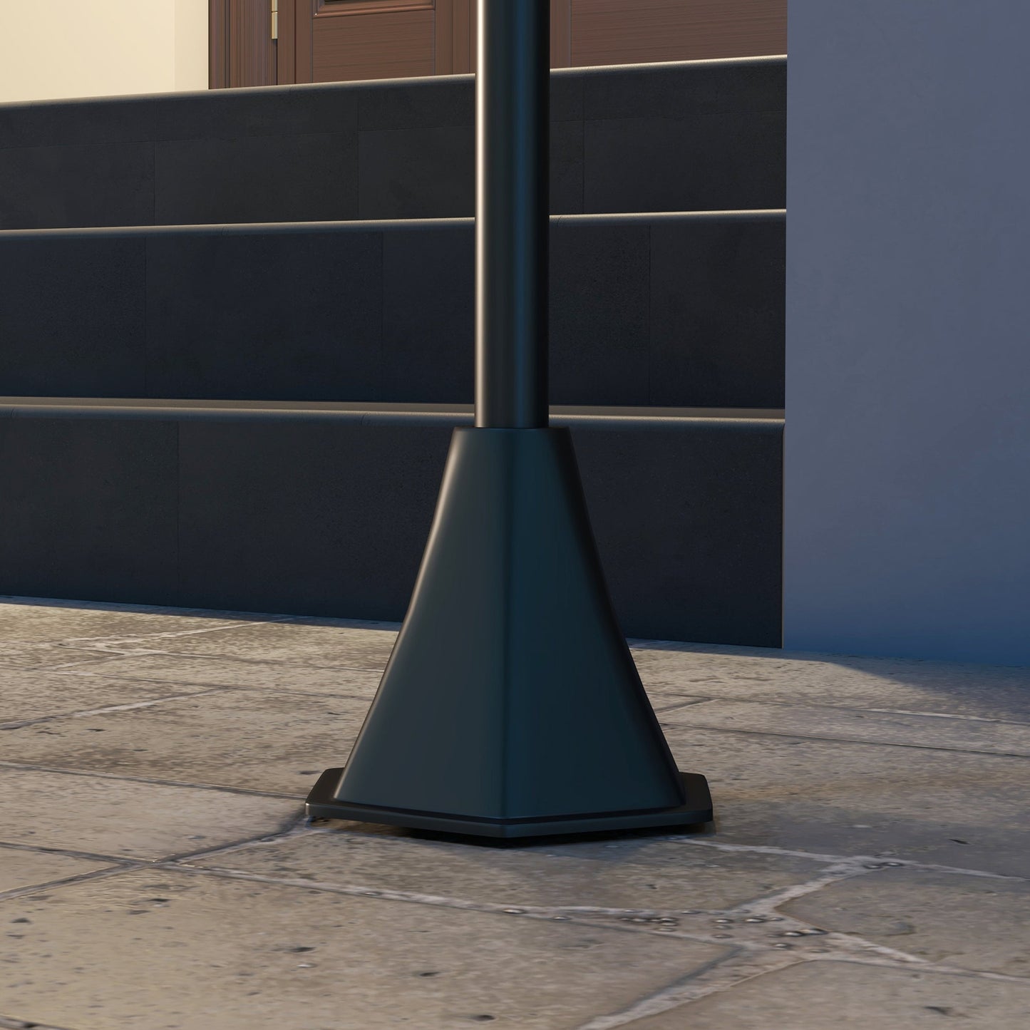 Solar Lamp Post Light, 72" LED Outdoor Street Light, Waterproof IP44 for Patio, Garden, Backyard, Pathway, Cool White