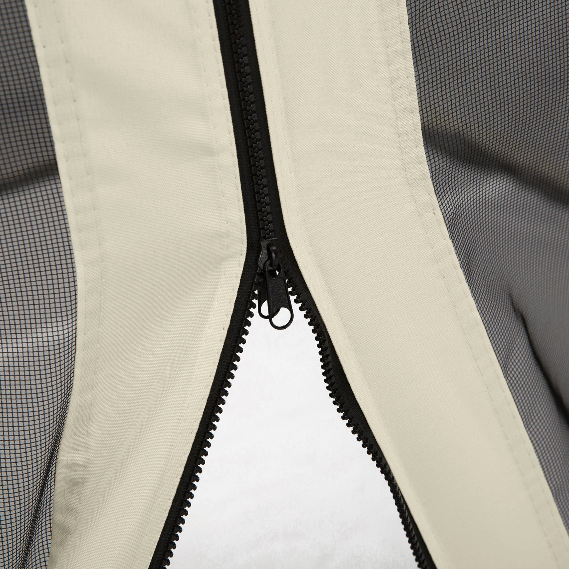 Replacement Mosquito Netting for Gazebo 10' x 10' Black Screen Walls for Canopy with Zippers for Parties and Outdoor Activities, Cream White