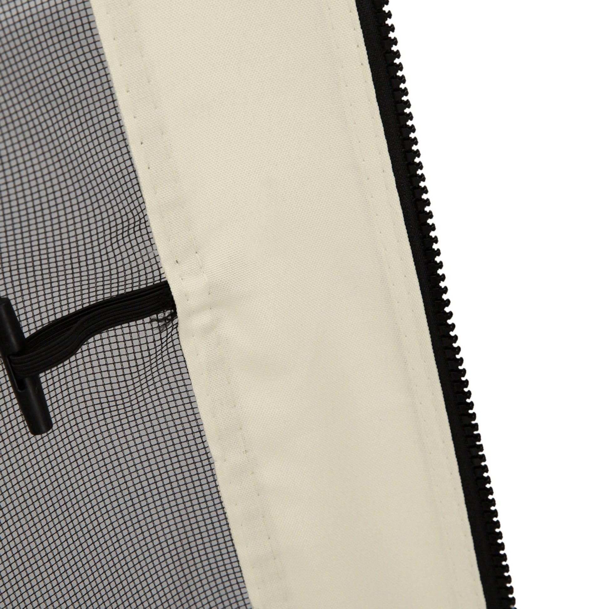 Replacement Mosquito Netting for Gazebo 10' x 10' Black Screen Walls for Canopy with Zippers for Parties and Outdoor Activities, Cream White