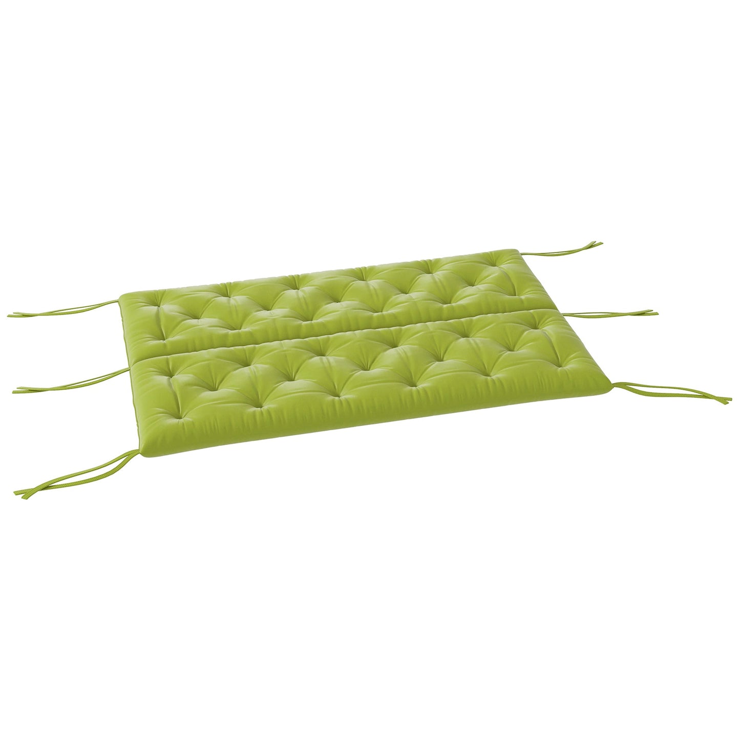 Porch Swing Cushion Garden Bench Cushion with Backrest, Non-Slip 3-Seater Thick Pad, Swing Chair Mat Replacement for Indoor and Outdoor, 59.1" x 38.6", Light Green