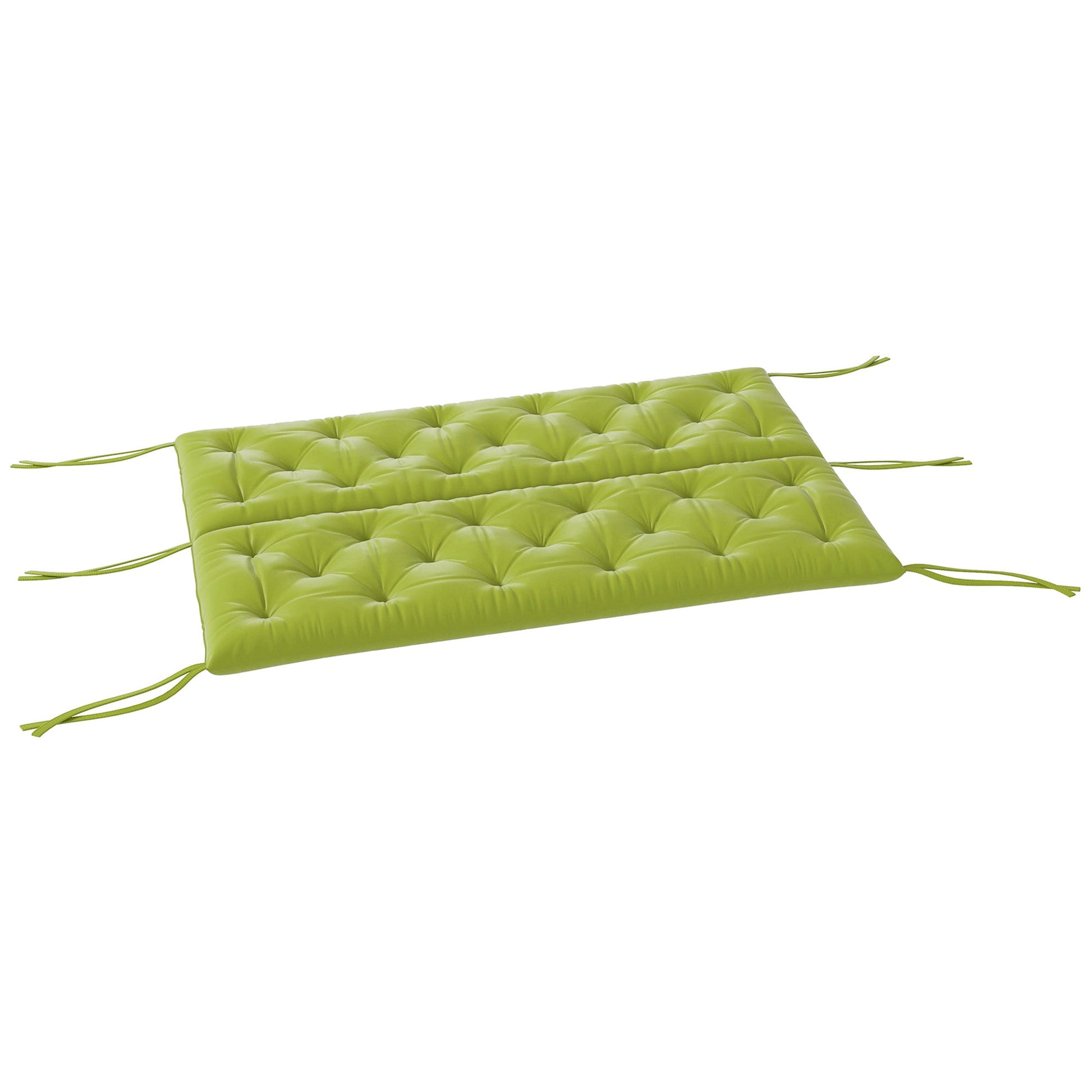 Porch Swing Cushion Garden Bench Cushion with Backrest, Non-Slip 3-Seater Thick Pad, Swing Chair Mat Replacement for Indoor and Outdoor, 59.1" x 38.6", Light Green