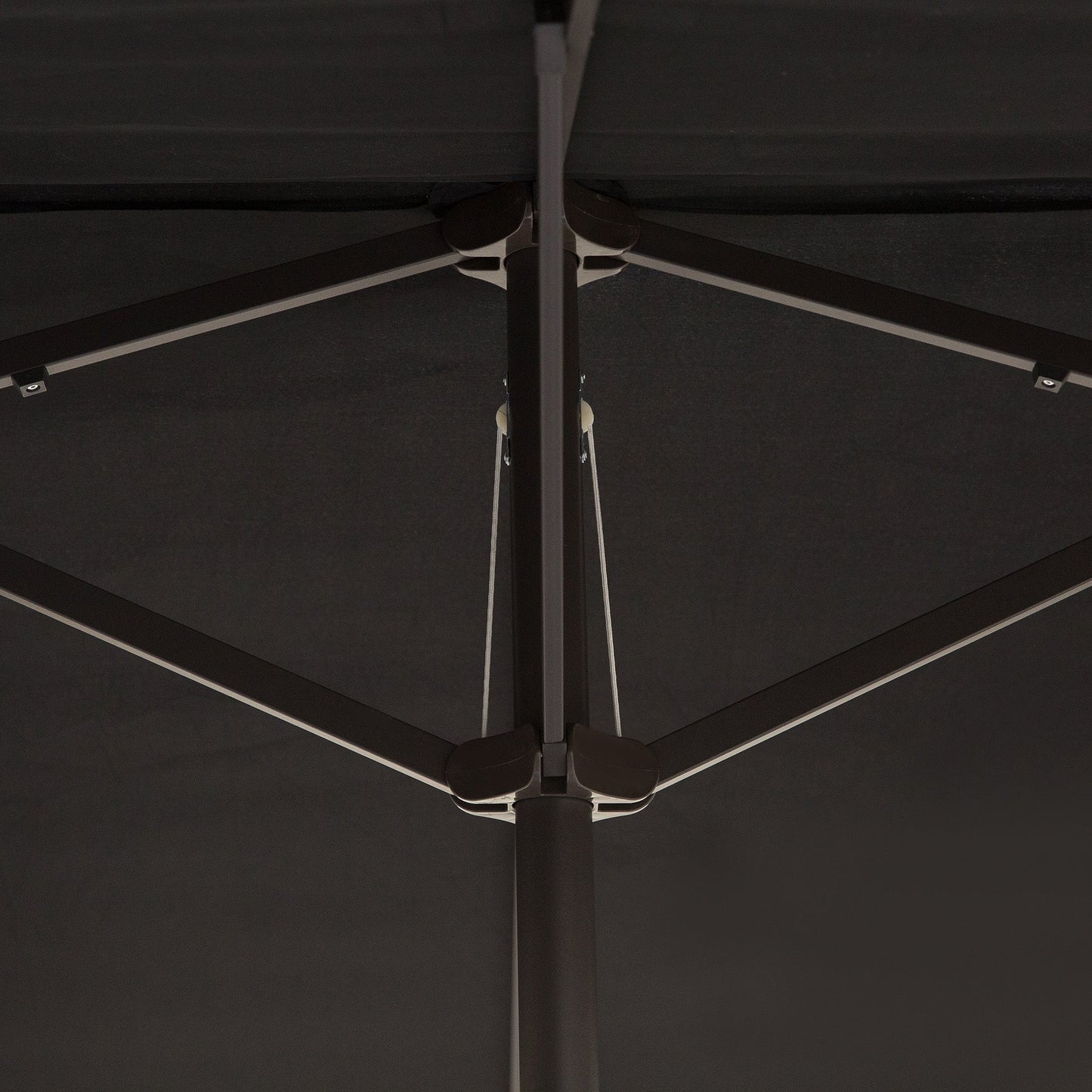 15ft Double-sided Patio Umbrella with Twin Canopy, Extra Large Outdoor Parasol with Crank for Pool, Deck, Market, Black