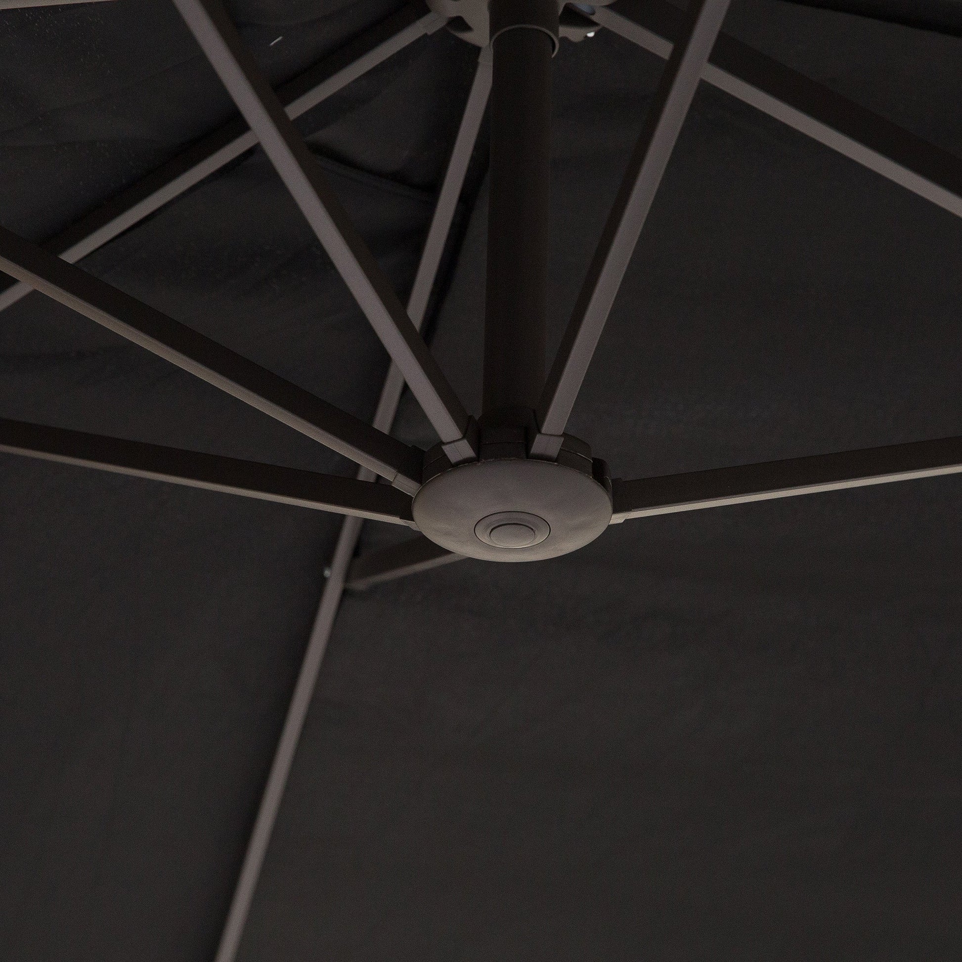 15ft Double-sided Patio Umbrella with Twin Canopy, Extra Large Outdoor Parasol with Crank for Pool, Deck, Market, Black