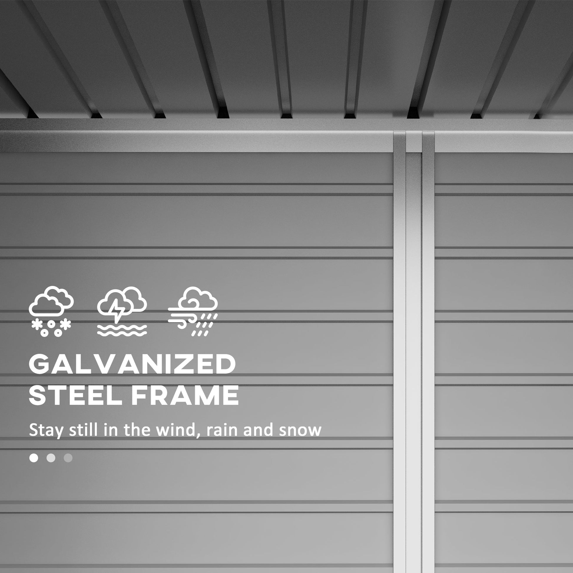 8 x 4FT Outdoor Storage Shed, Easy to Assemble Galvanized Metal Garden Shed, Waterproof Tool Shed with Lockable Door and 2 Vents for Backyard, Lawn, Patio, Green