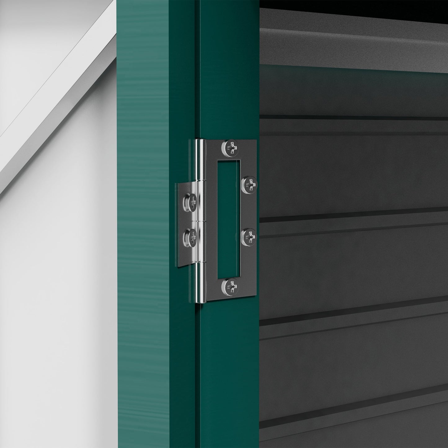 8 x 4FT Outdoor Storage Shed, Easy to Assemble Galvanized Metal Garden Shed, Waterproof Tool Shed with Lockable Door and 2 Vents for Backyard, Lawn, Patio, Green