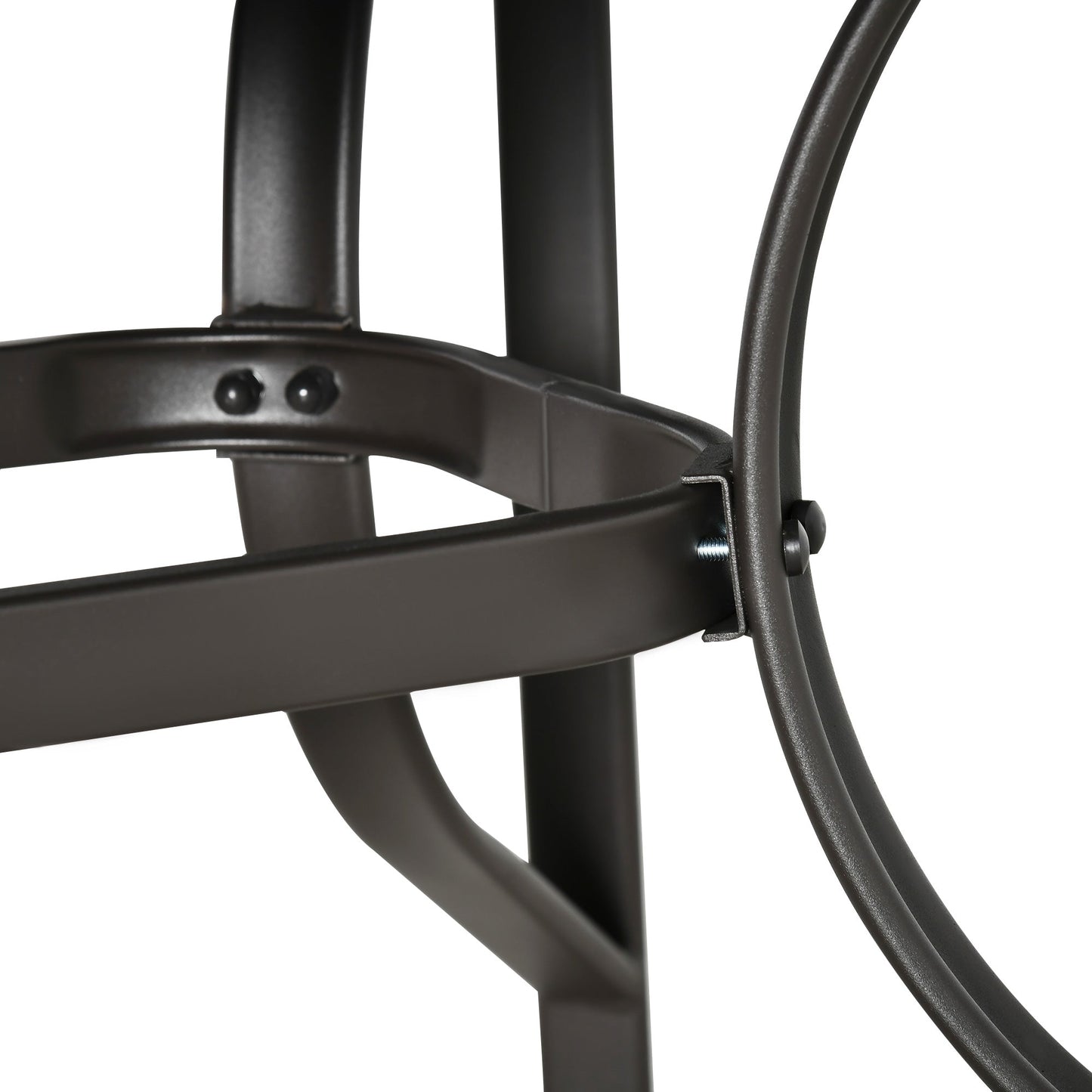 8 Pieces Patio Dining Set with Umbrella, Aluminum Frame Outdoor Patio Furniture Set with 6 Sling Chairs and Glass Top Rectangle Dining Table, Mixed-Grey