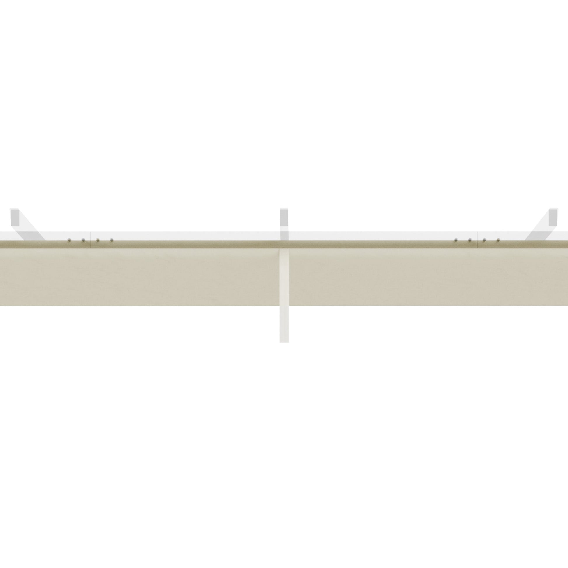 Retractable Replacement Pergola Canopy for 10' x 13' Pergola, Pergola Cover Replacement, Cream White