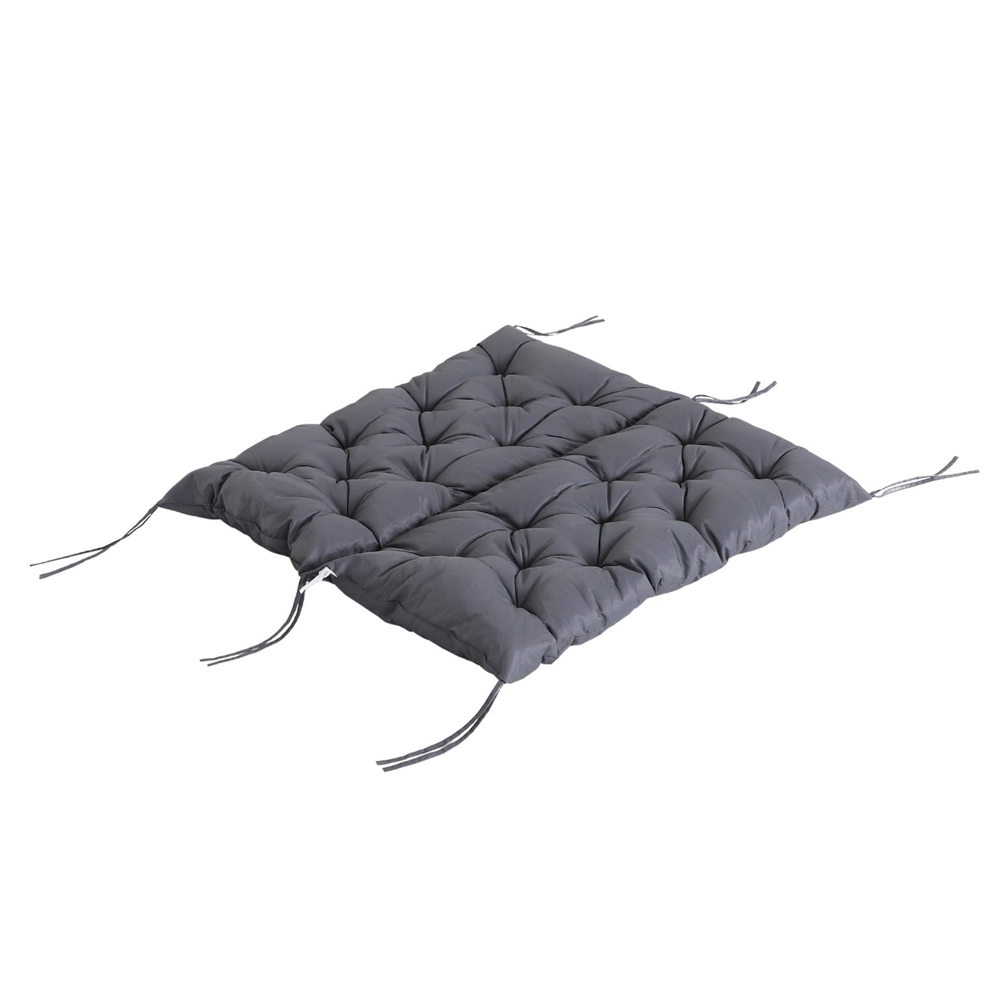 Porch Swing Cushion Garden Bench Cushion with Backrest, Non-Slip 2-seater Thick Pad, Swing Chair Mat Replacement for Indoor and Outdoor, 39.4" x 38.6", Dark Grey
