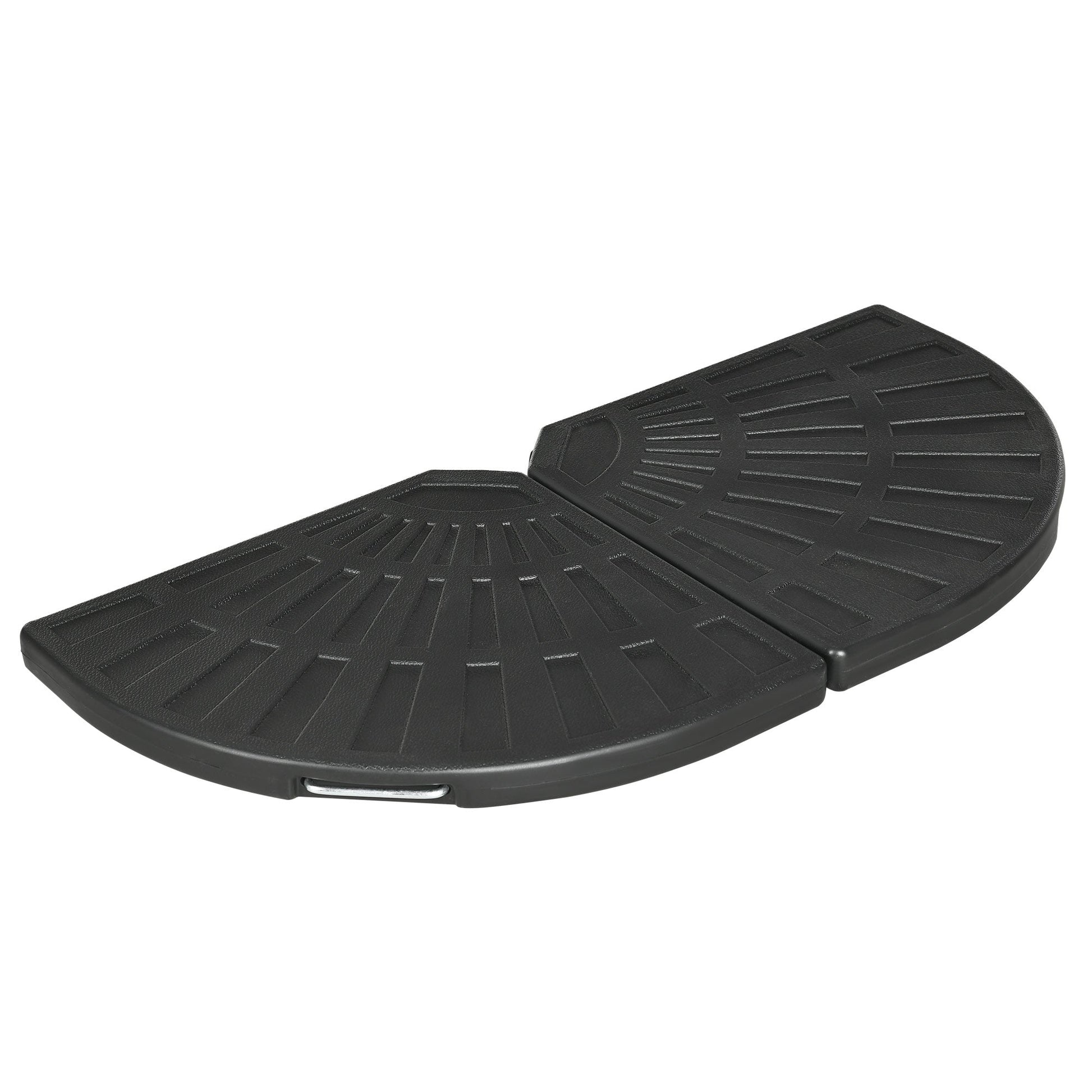 2-Piece Umbrella Weights for Cantilever Parasols with Handles, Heavy Duty Umbrella Base Weights for Cross Base, Black