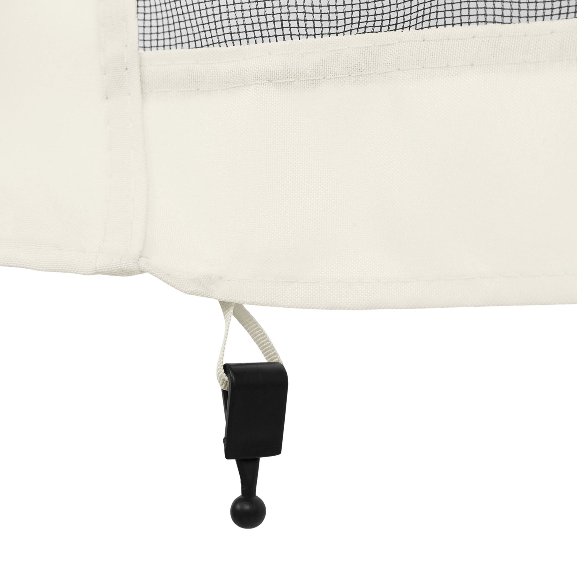 Replacement Mosquito Netting for Gazebo 10' x 10' Black Screen Walls for Canopy with Zippers for Parties and Outdoor Activities, White