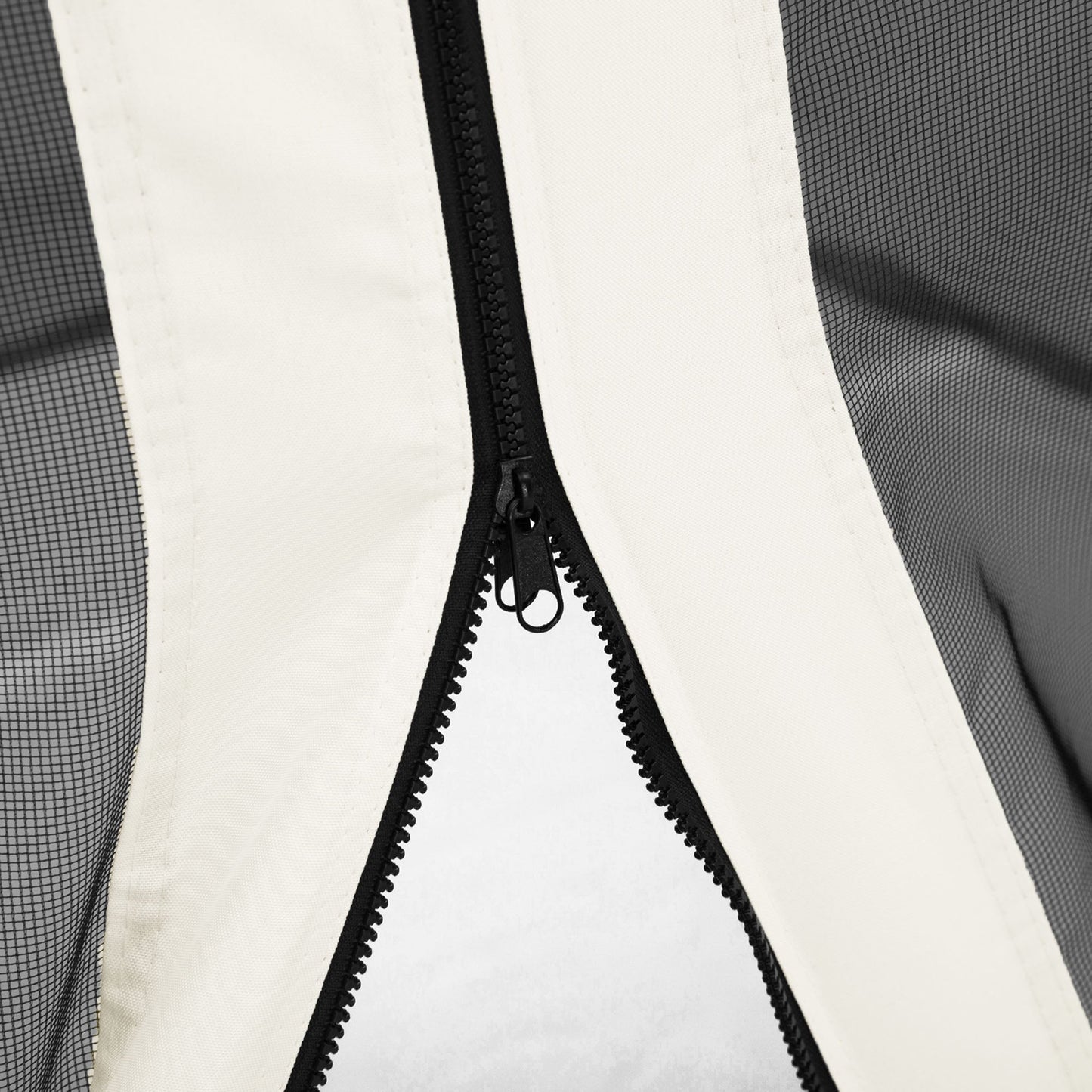 Replacement Mosquito Netting for Gazebo 10' x 10' Black Screen Walls for Canopy with Zippers for Parties and Outdoor Activities, White