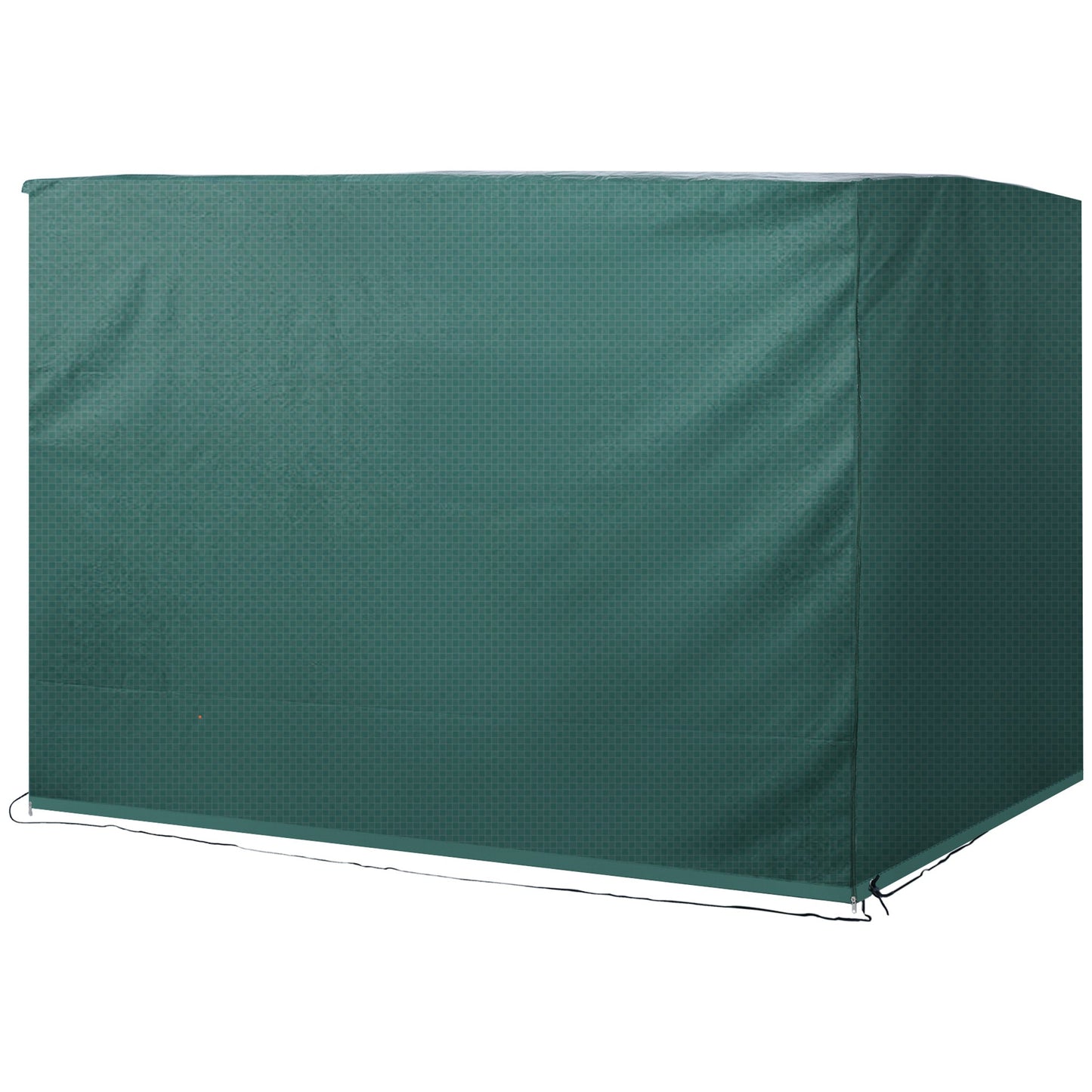 3-Seater Patio Swing Cover, Outdoor Garden Furniture Protection Hammock Glider Cover, Waterproof Dustproof Windproof, 85" x 61" x 59", Dark Green