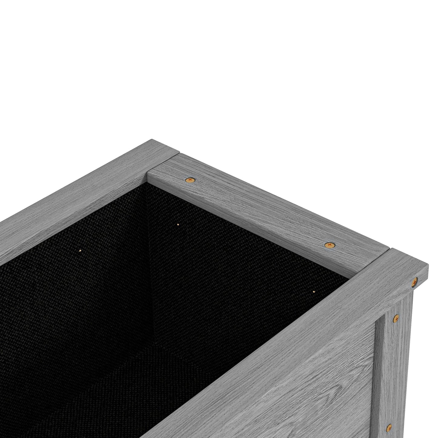 Wooden Raised Garden Bed Standing Elevated Planter Box with Storage Shelf for Flowers, Vegetables, and Herbs, 36" x 16" x 32", Grey