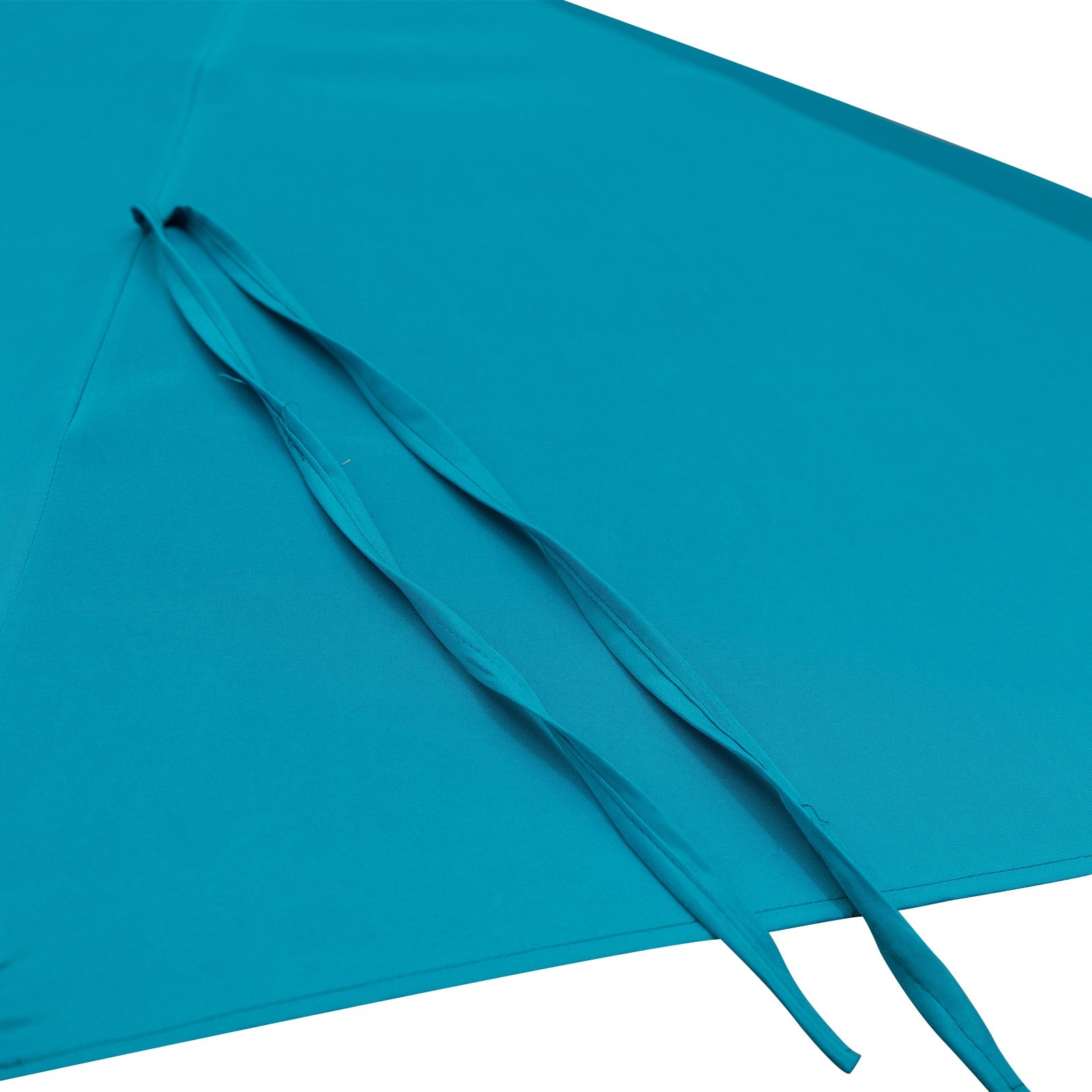 15ft Double-sided Patio Umbrella with Twin Canopy, Extra Large Outdoor Parasol with Crank for Pool, Deck, Market, Sky Blue