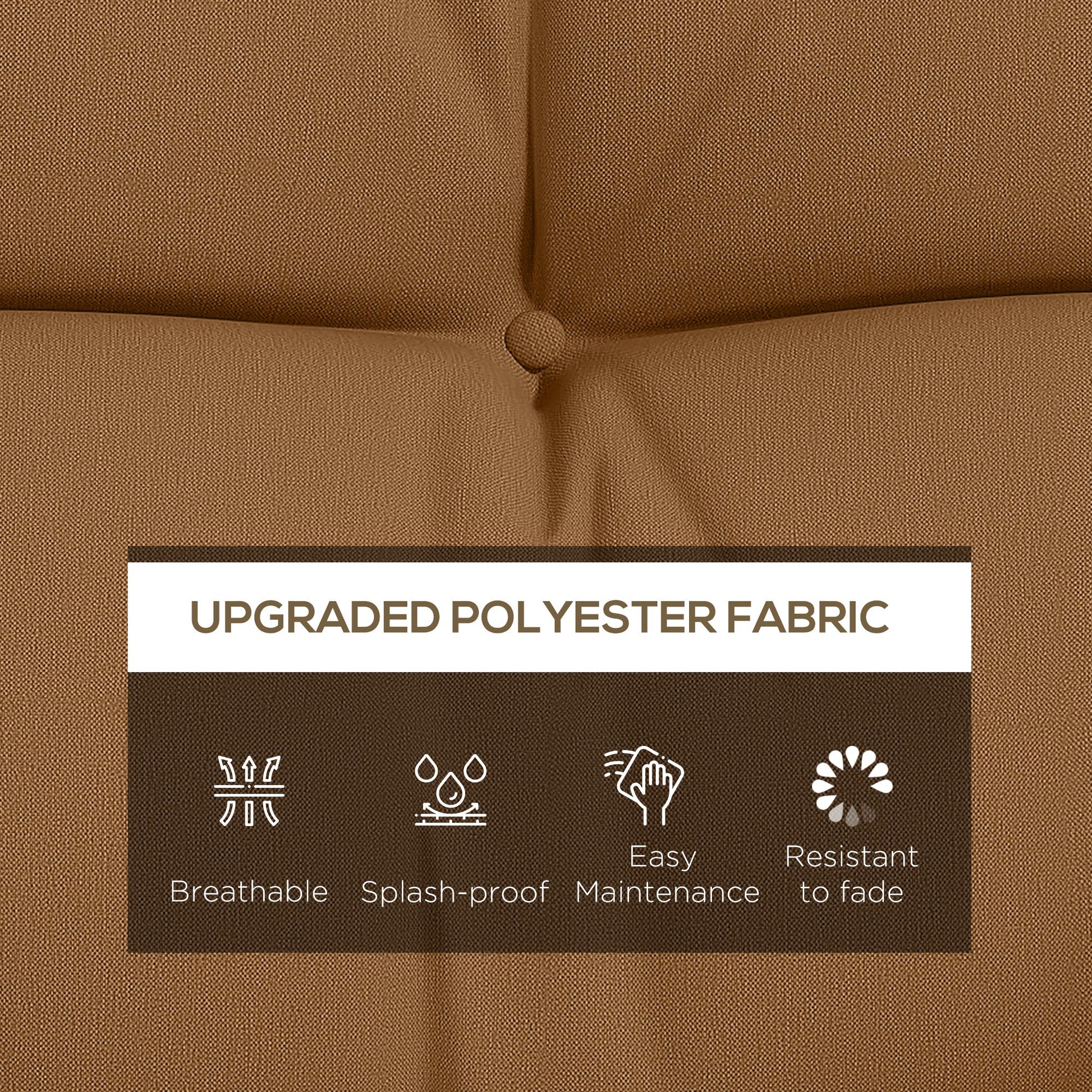 4-Piece Patio Chair Cushions Pillows with Back and Pillows, Seat Replacement Patio Cushions Set with Ties for Indoor Outdoor Garden Furniture, WITHOUT SWING, Tan