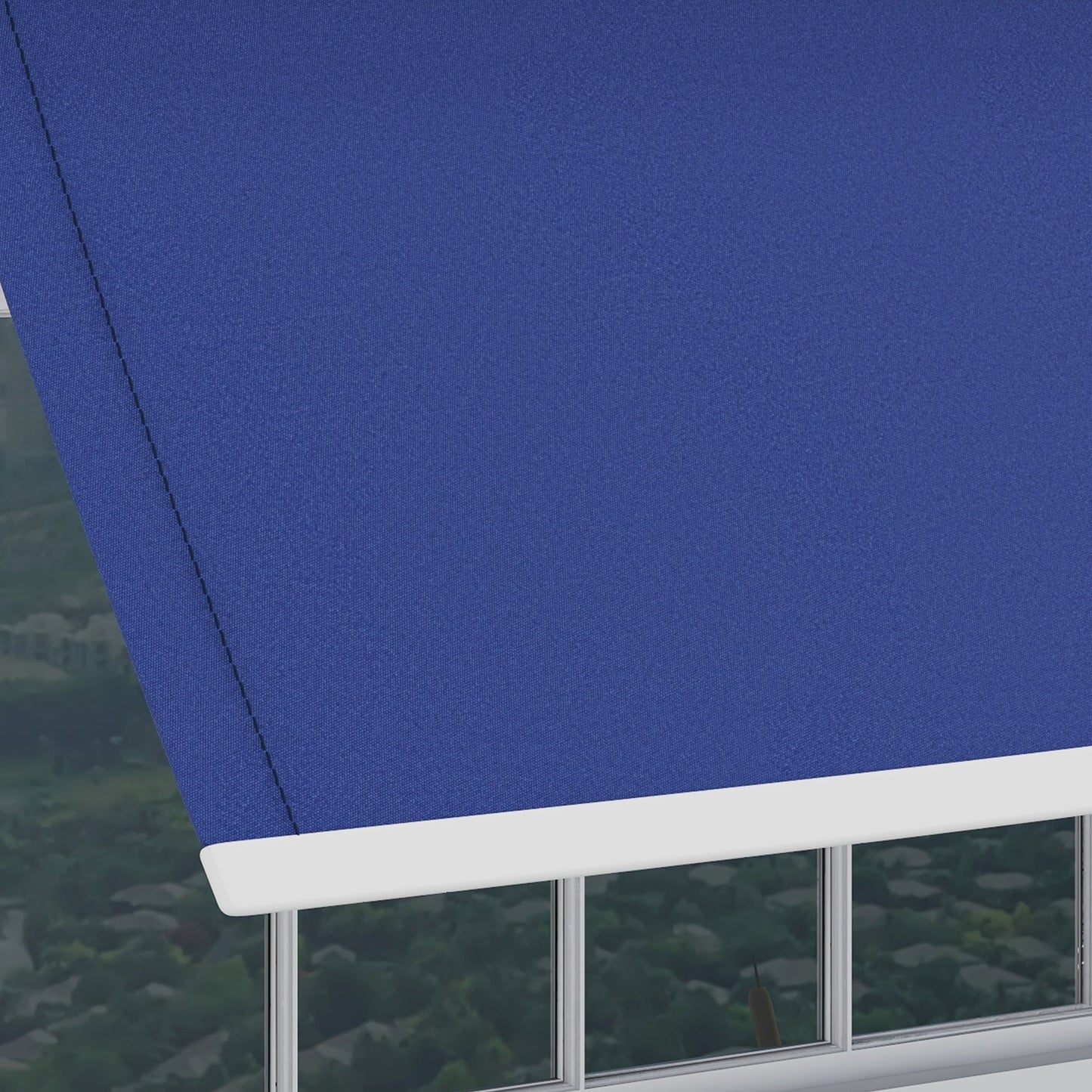 11' x 10' Retractable Awning Fabric Replacement Outdoor Sunshade Canopy Awning Cover, UV Protection, Navy Blue