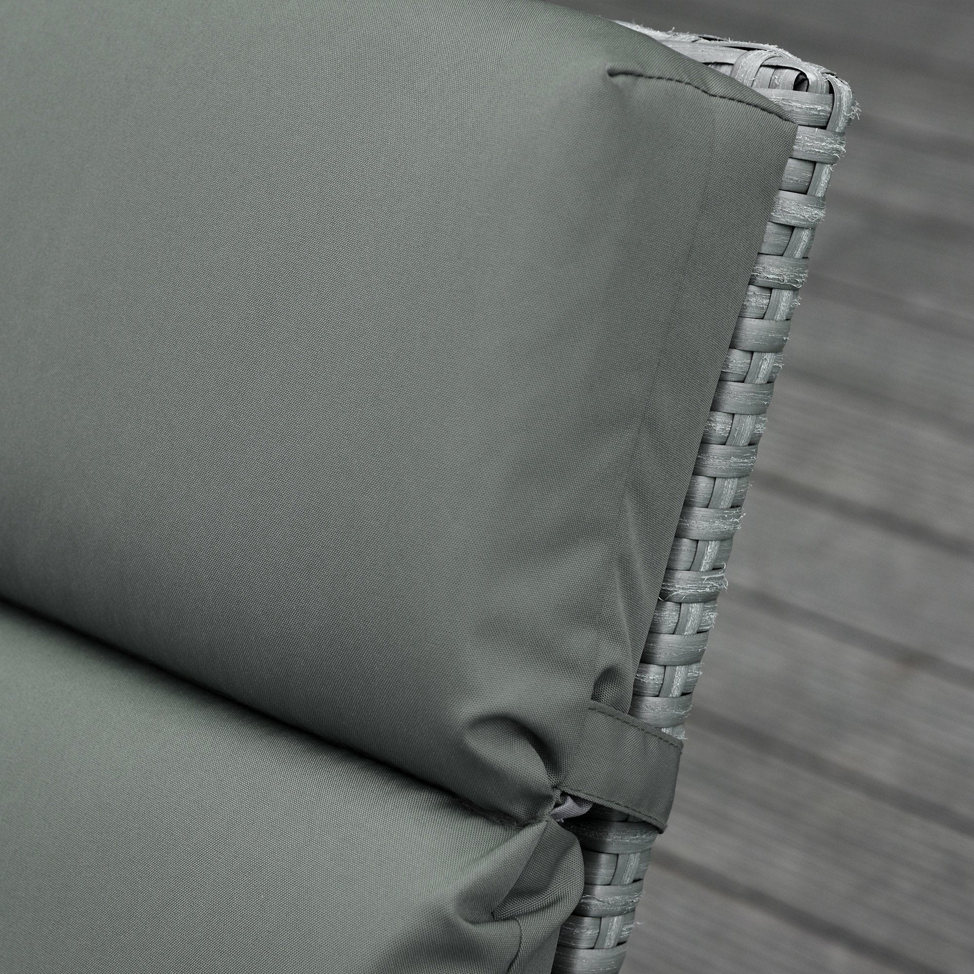 Outdoor Lounge Chair Cushion Set of 2, Non-Slip Chaise Lounge Cushions, Sun Lounger Pads for Indoor Outdoor, 77.2" x 21.7", Dark Grey