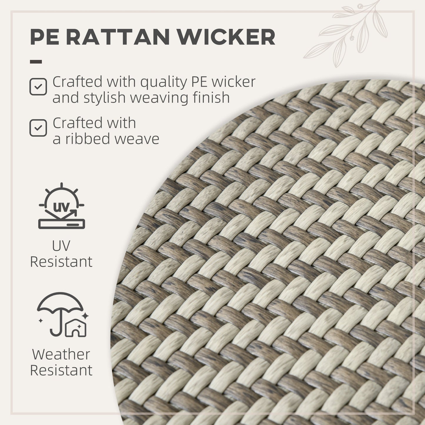 Extendable Rattan Dining Table, 35.4"/70.9" x 35.4" Aluminum Frame Patio Wicker Retractable Table, for 4-8 People, Mixed Brown