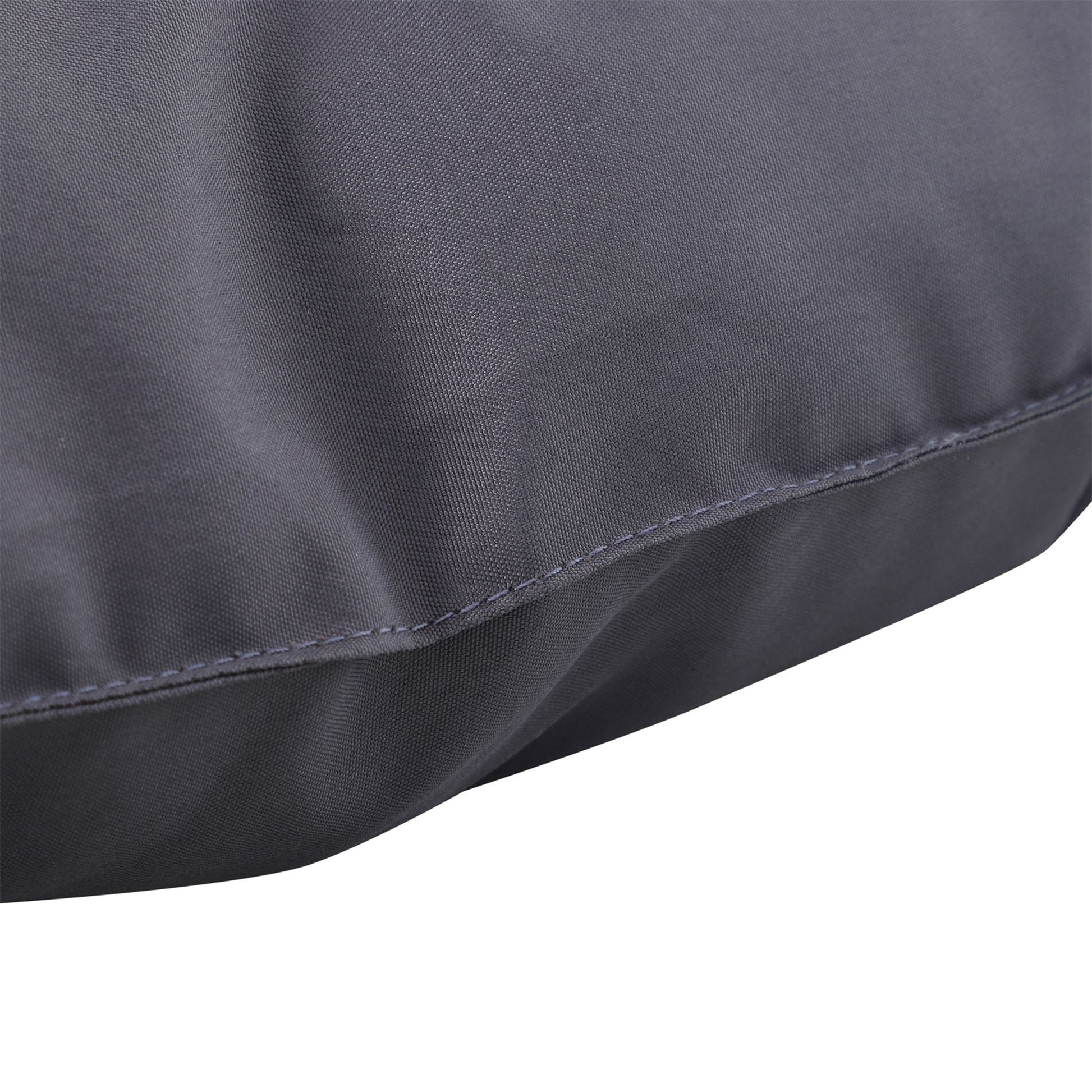 2 Seater Garden Bench Cushions, Thick Outdoor Non-Slip 2 Seater Soft Pad With Backrest for Garden Patio, 52" x 43" x 4", Dark Grey