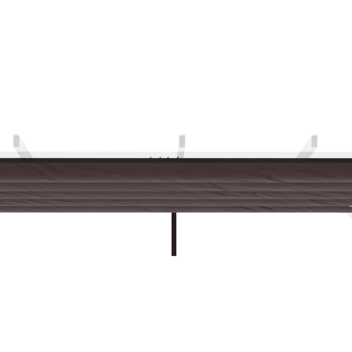 Retractable Replacement Pergola Canopy for 10' x 10' Pergola, Pergola Cover Replacement, Coffee