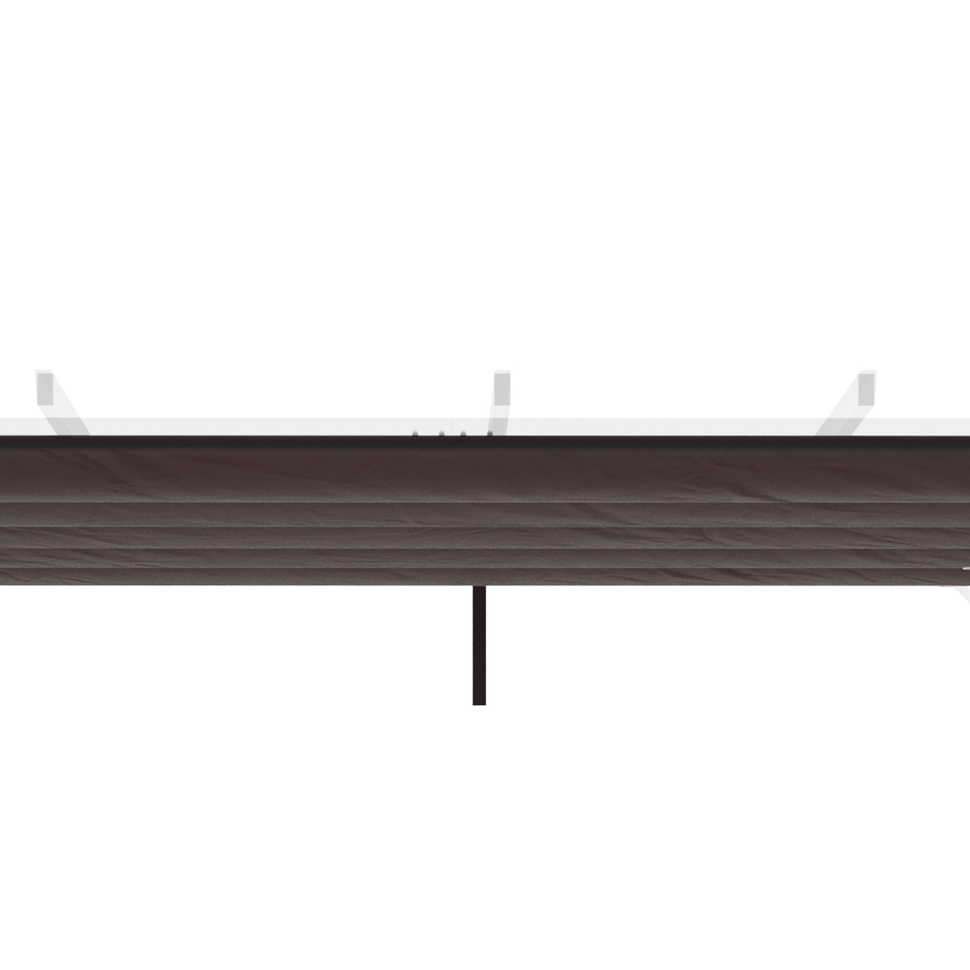 Retractable Replacement Pergola Canopy for 10' x 10' Pergola, Pergola Cover Replacement, Coffee